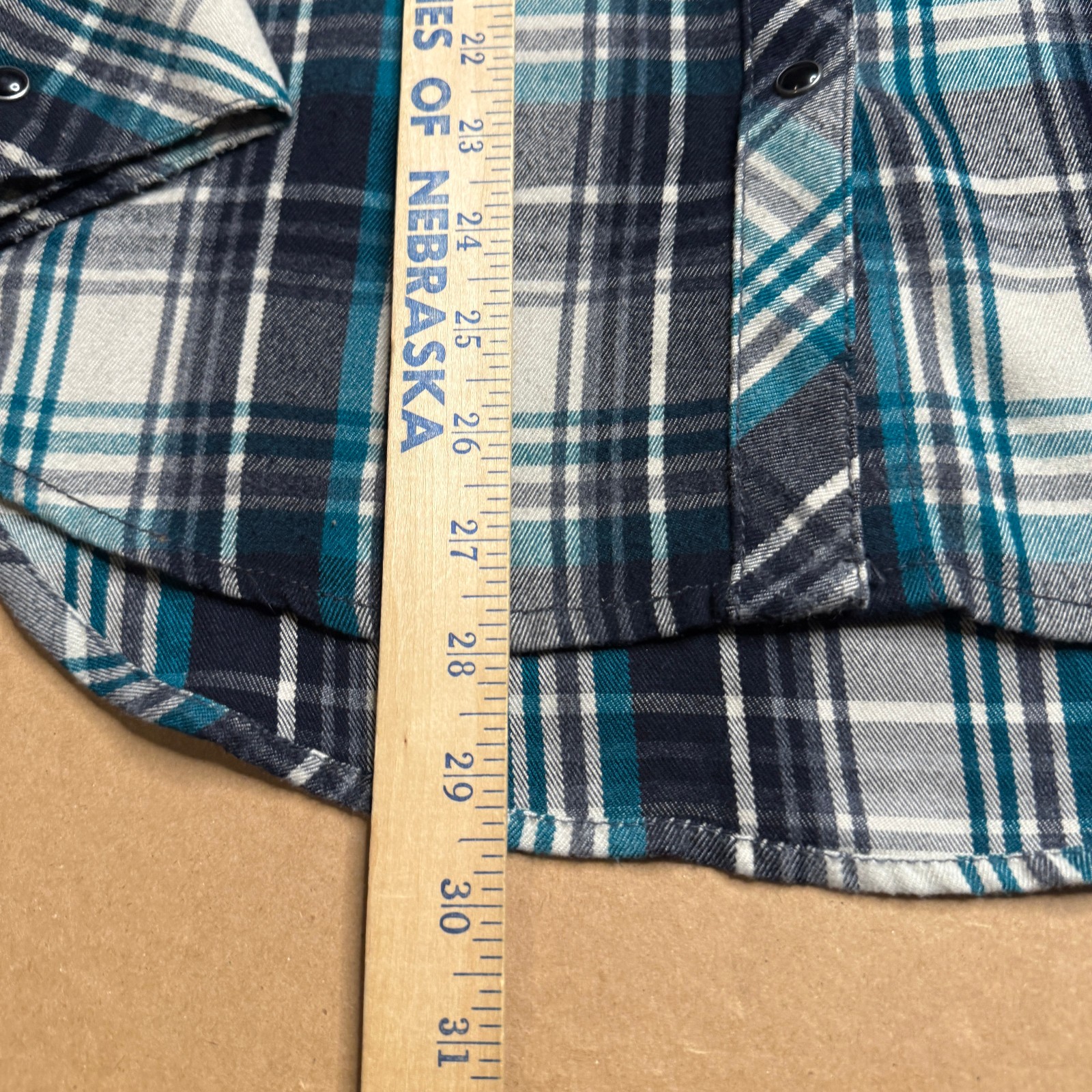 Dear John Womens Flannel Shirt Medium Plaid Pearl Snap Western Anthropologie