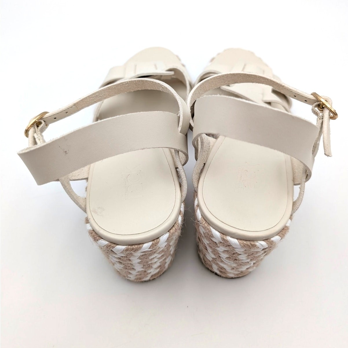 Nordstrom Rack Renata Espadrille Wedge Sandals Women’s Cream Size US8M EU38