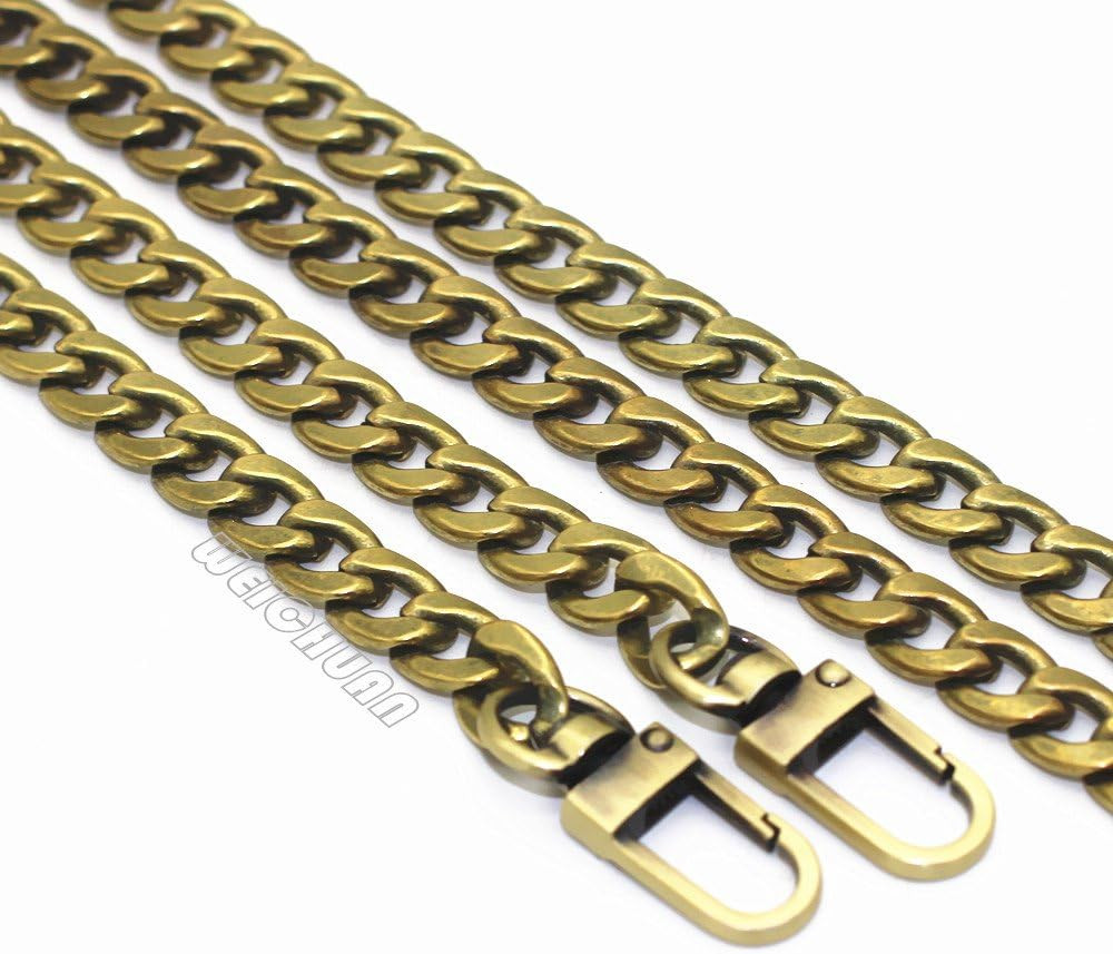 47″/120Cm Antique Brass Iron Flat Chain for Handbag Shoulder Bag Crossbody Bag P