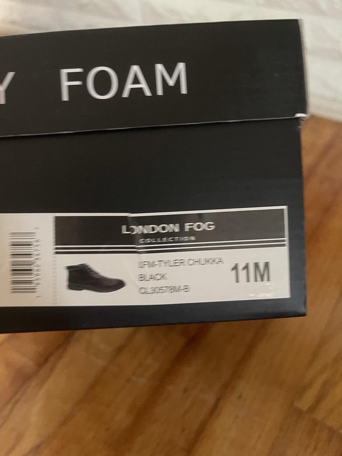 London Fog Collection LFM-Tyler Chukka Black CL30578M-B Sz 11
