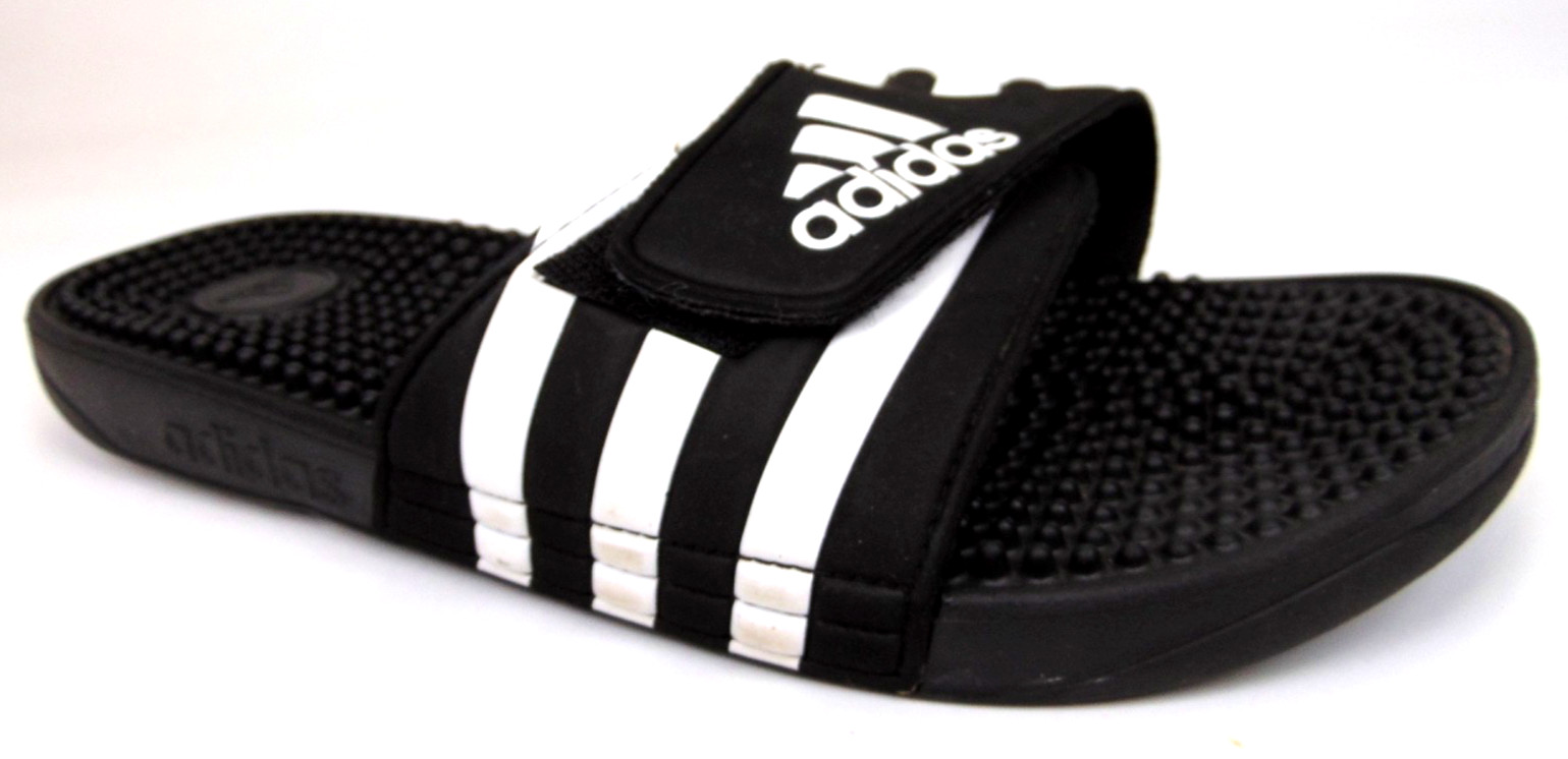 Adidas Men’s Adissage Slip On Slides Comfort Sandals, Size 10.0 M, Black/White