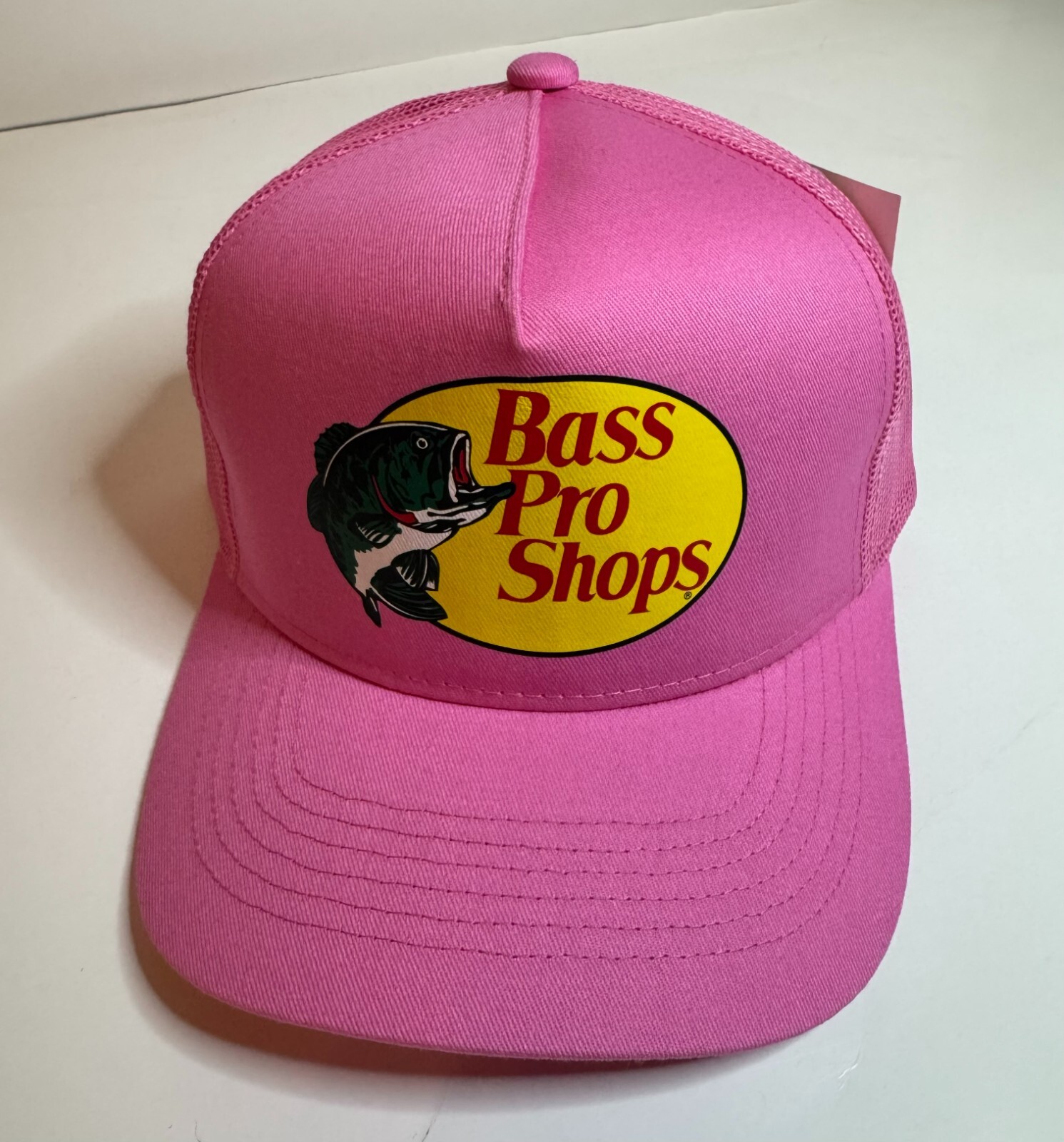 Bass Pro Shops Mesh Hat Cap Adjustable Snapback Trucker Fishing Baseball Outdoor