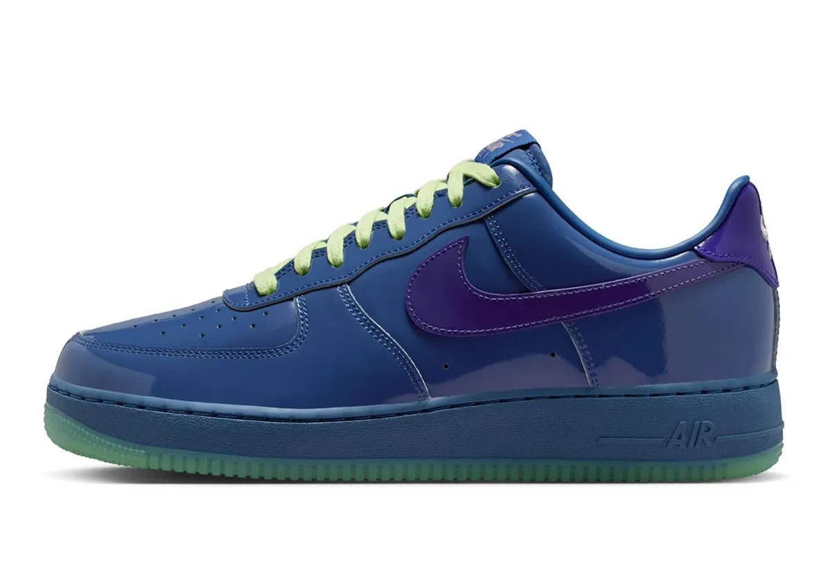 Nike Air Force 1 Low Patent Leather Mystic Navy Grape Ice IO4489-400 Men’s Sizes