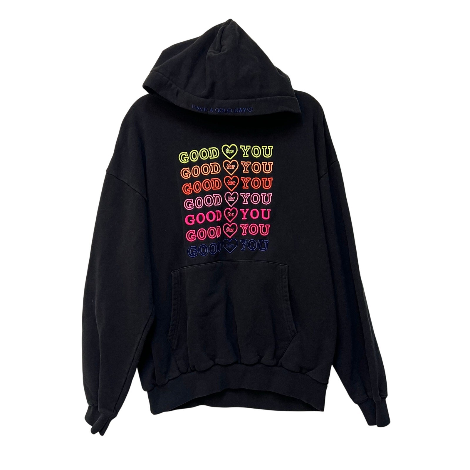 IRENEISGOOD BTS JHOPE JIMIN Black Fleece Hoodie sz S For You Embroidered Labels