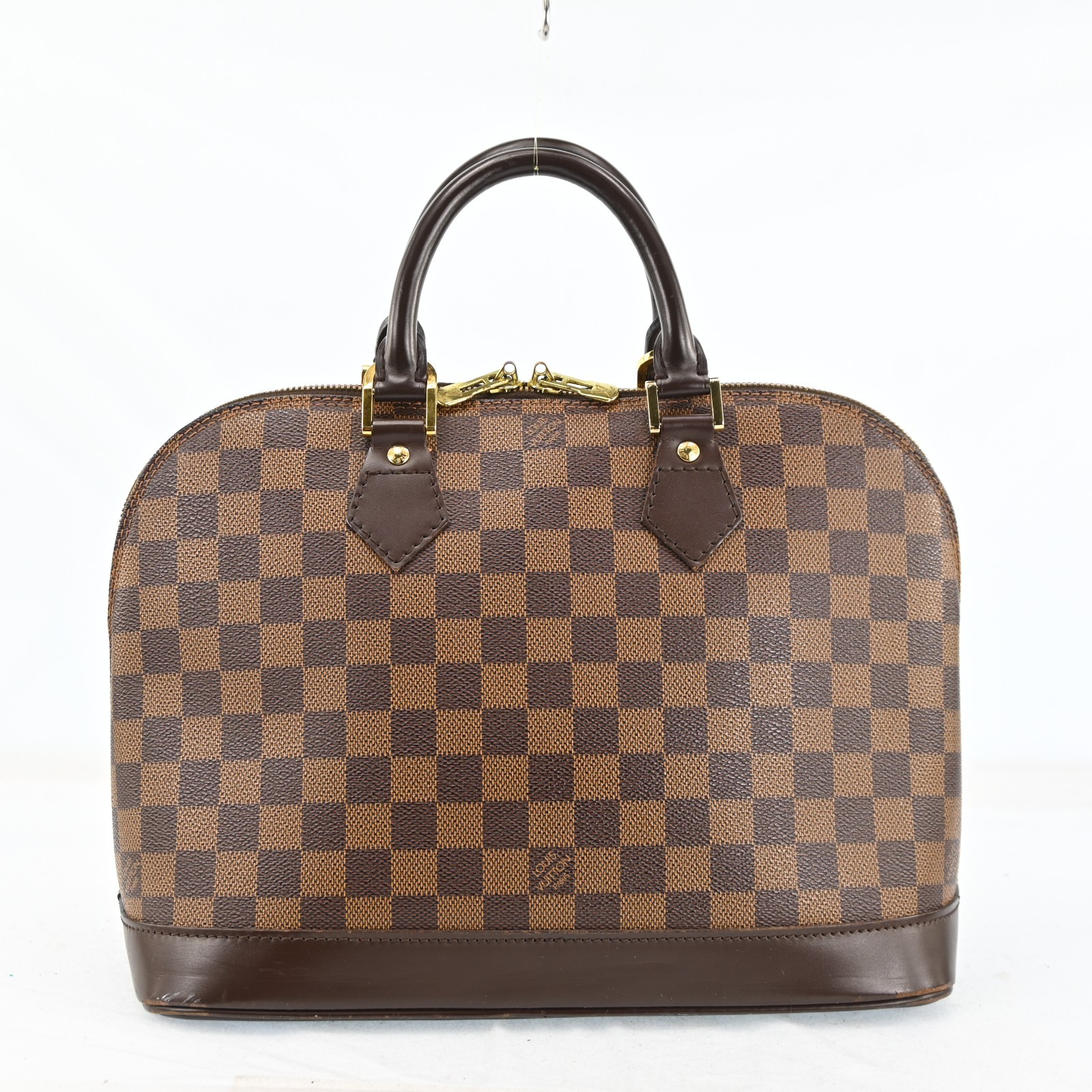 AUTH Louis Vuitton LV Hand Bag N51131 Alma Ebene Damier 4711251 N2785SA803