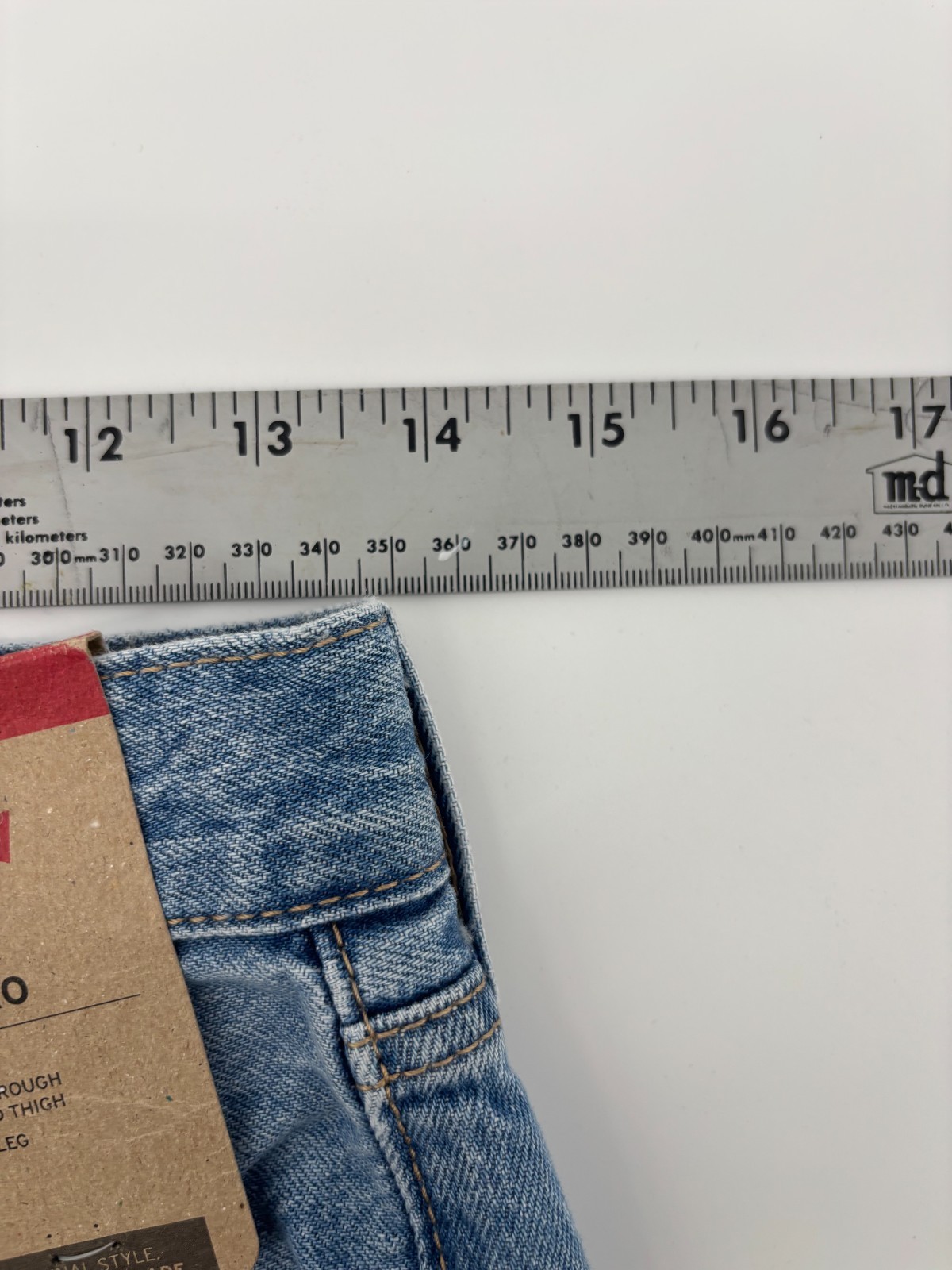 Levi’s Low Pro Straight Leg Jeans Womens Blue Denim Distressed Mid Rise 25 NWT