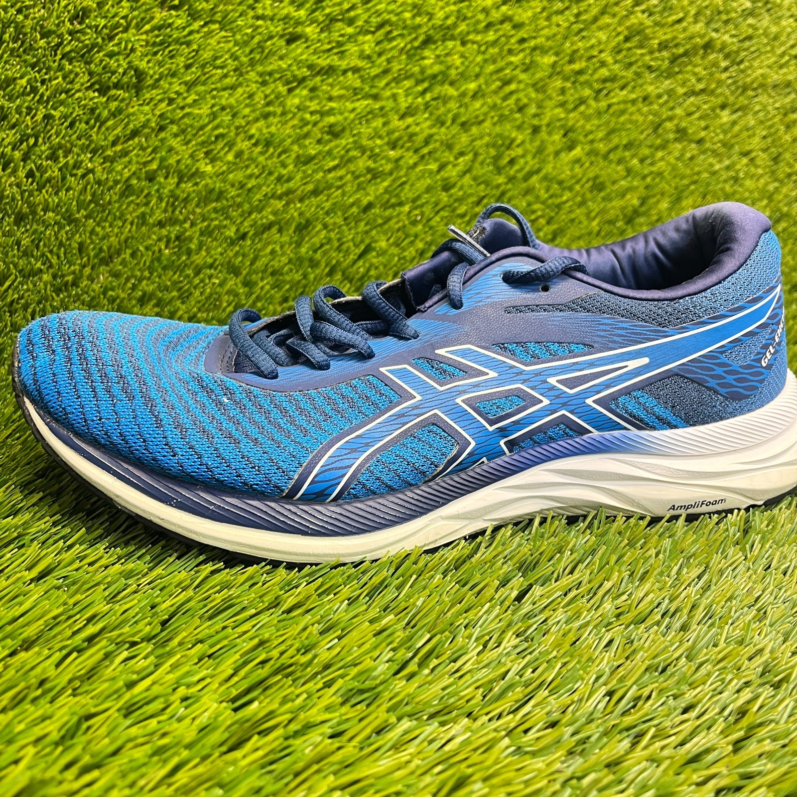 Asics Gel Excite 6 Mens Size 10 Navy Blue White Athletic Running Shoes Sneakers