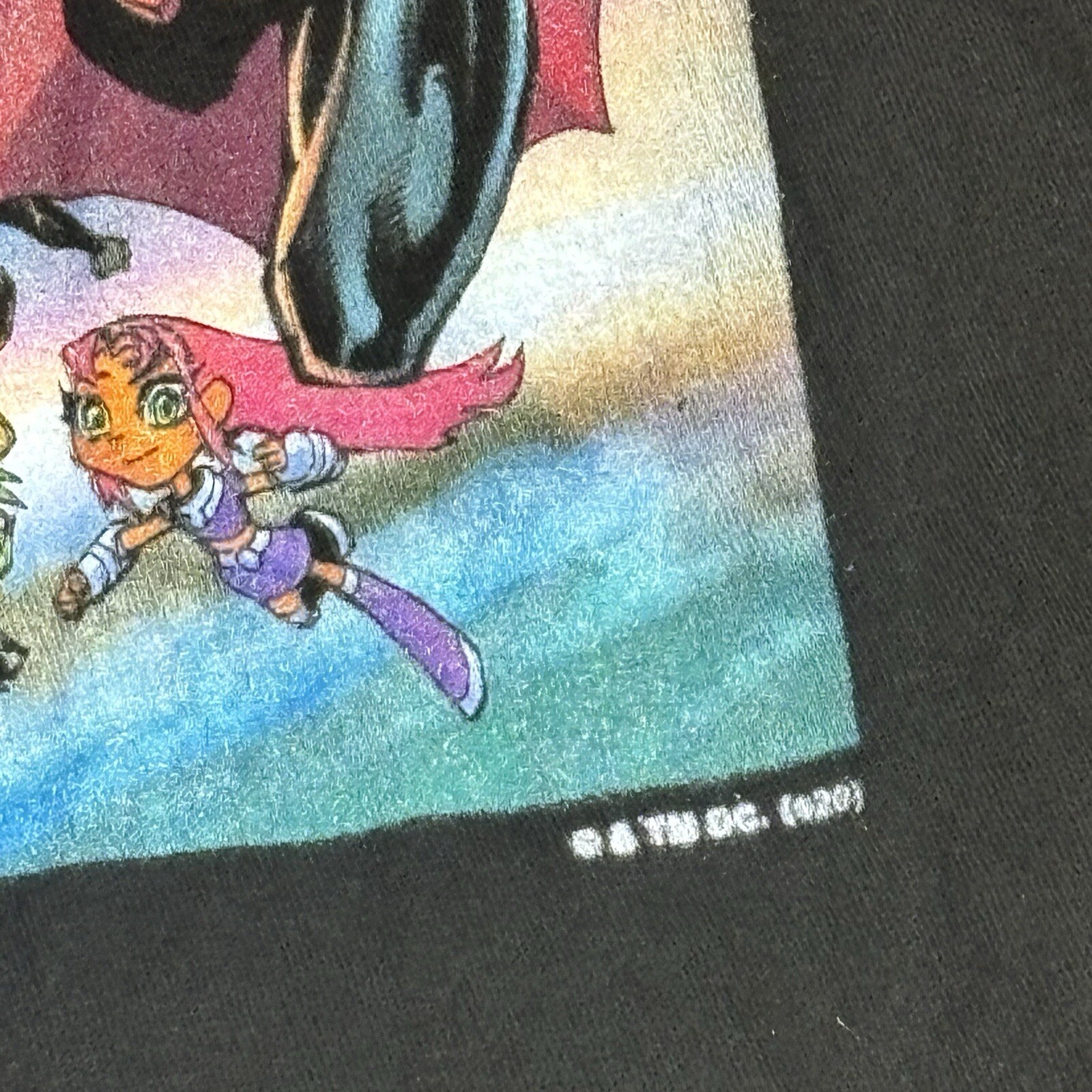 DC Comics T-shirt Men XL Batman Robin Superman Black Short Sleeve Justice League