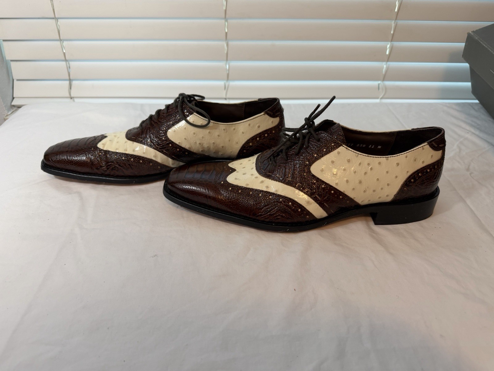 Stacy Adams Armento Men’s Two-Tone Leather Wingtip Brogue Oxford 11M