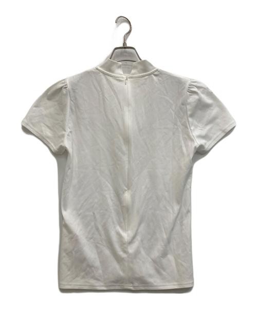 BORDERS at BALCONY Women’s Mockneck T-Shirt White S Cotton Polyester Top