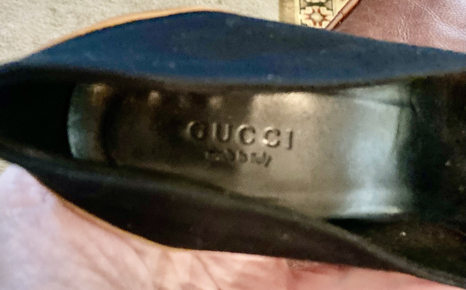 Tom ford For Gucci Circa 2001 Navy And Brown Leather Heels