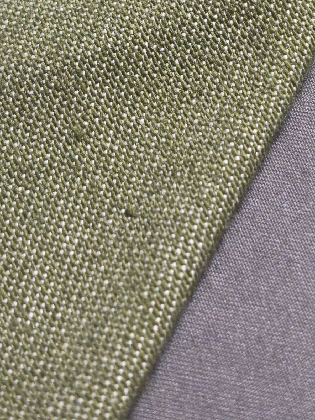 A. Di Capua Napoli – Khaki Solid Color Cotton Tailored Tie
