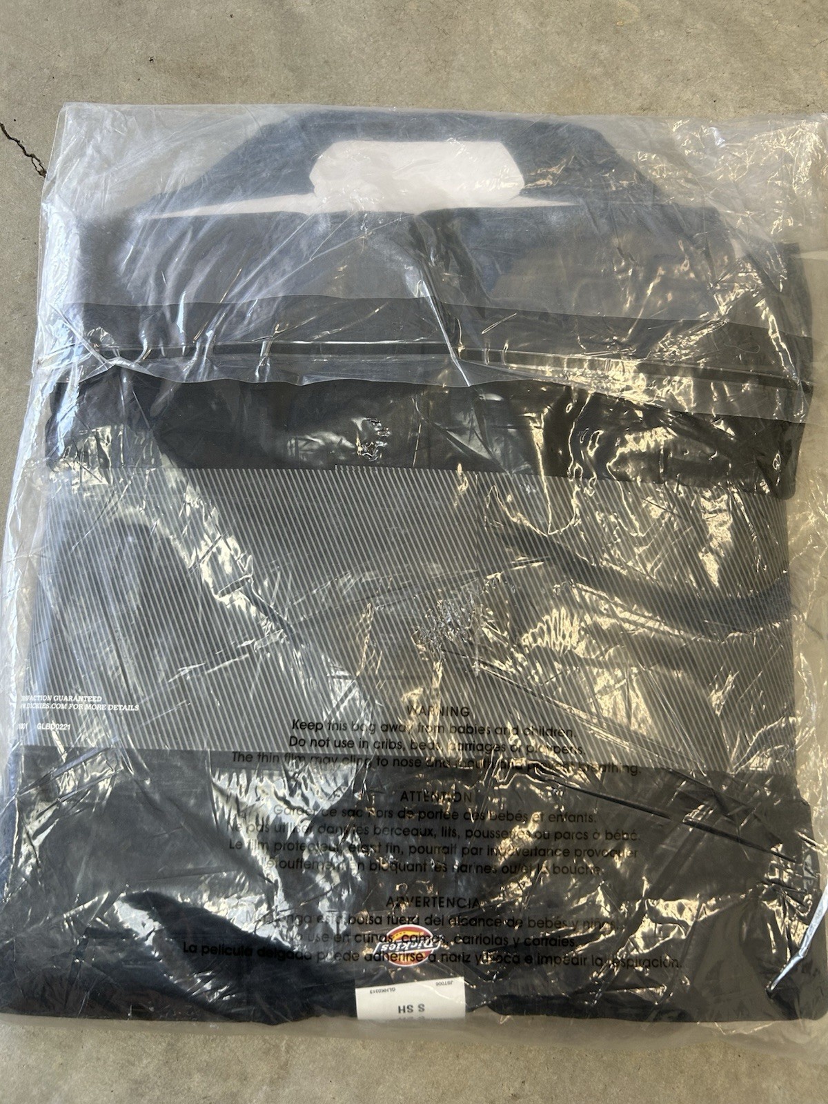 Dickies Mens Short Sleeve Coverall Small Short SSH Black 33999BK NWT Sealed