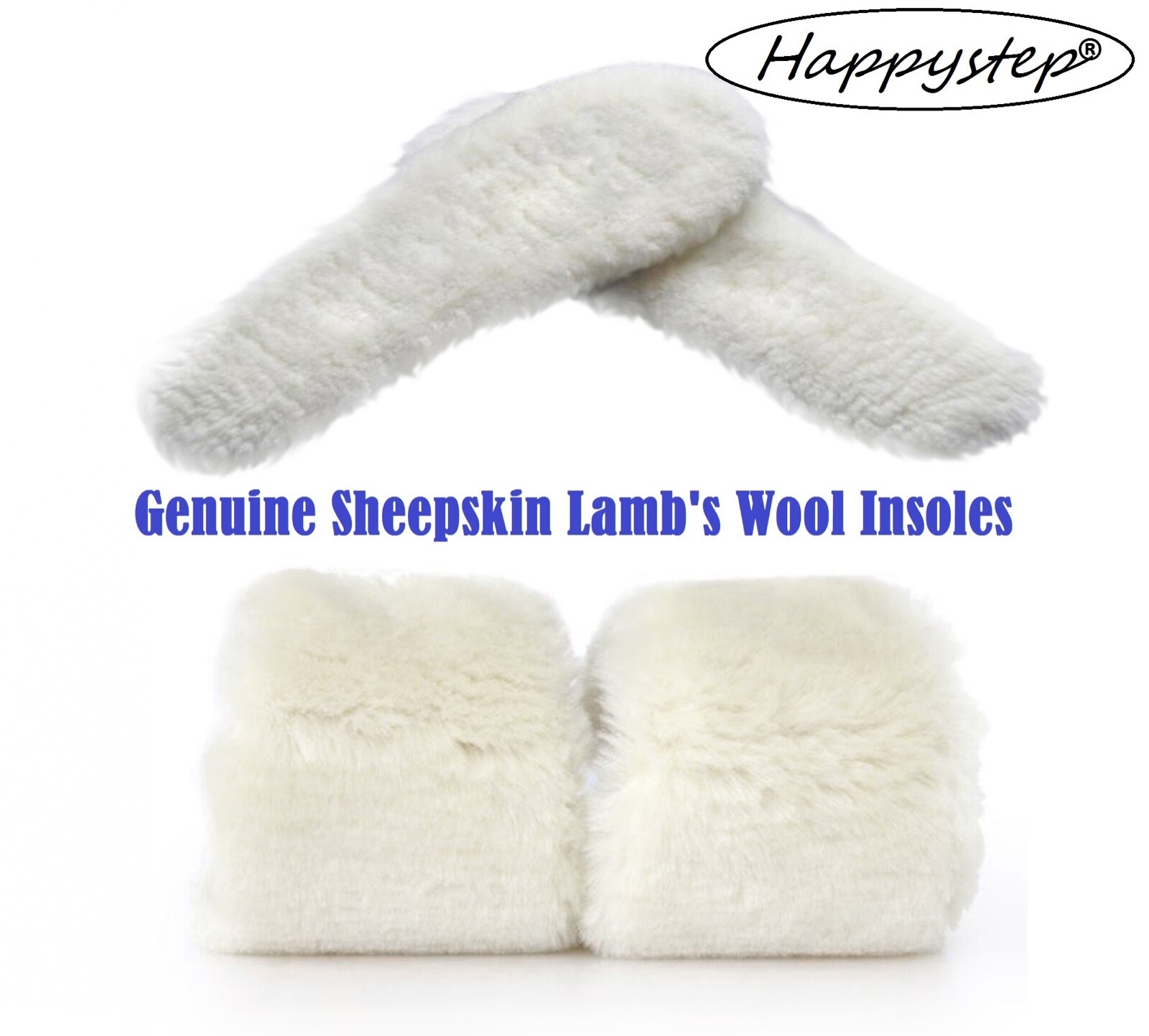 Happystep Real Lamb’s wool Sheepskin Insoles Generic Replacement for UGG Boots