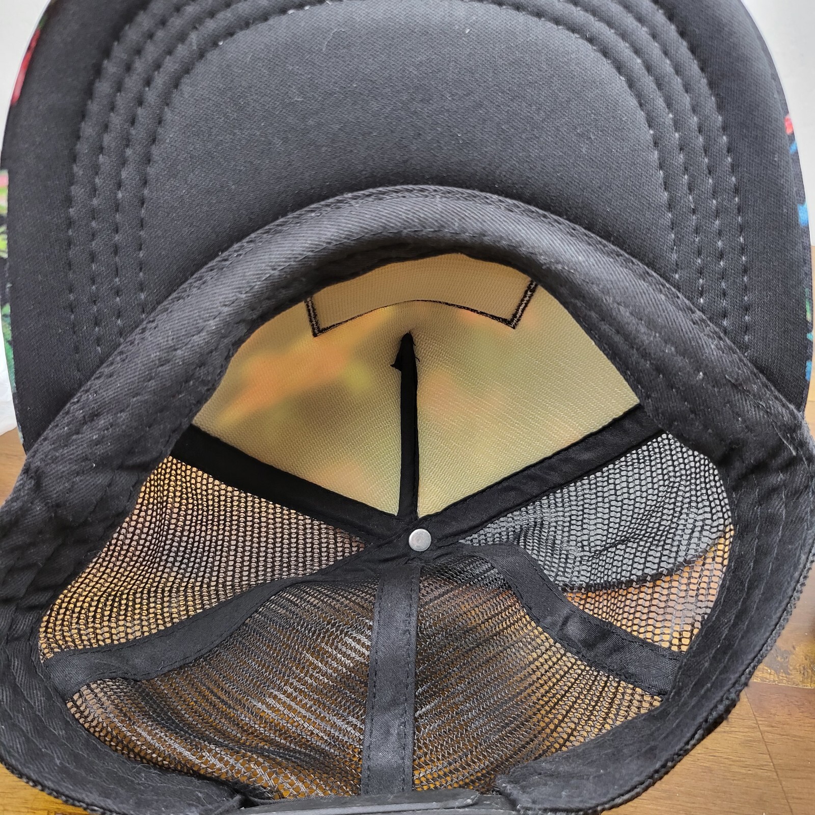 Howler Bros Mesh Foam Polyester SnapBack Hat Heed The Call Blue Wide Brim Cap