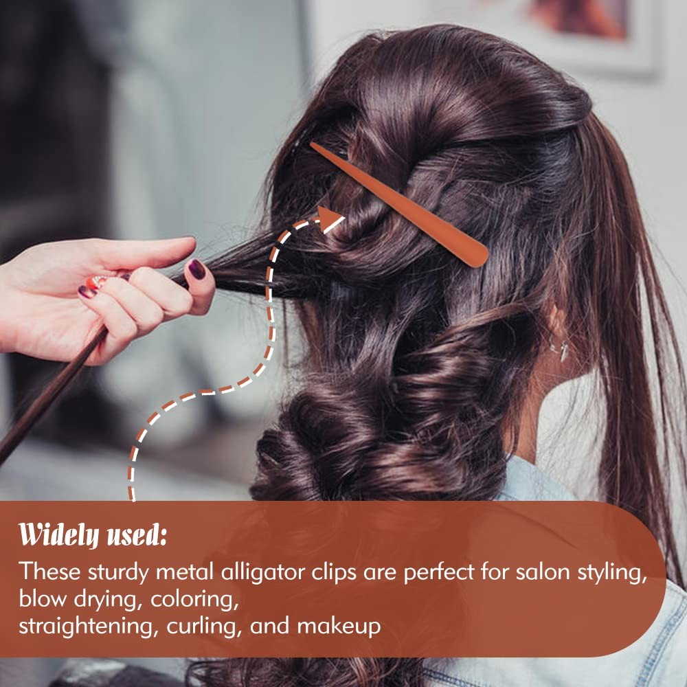 Long 4.7 Inch Plastic Alligator Hair Clips 10 Pcs Stylish Hair Accessories for