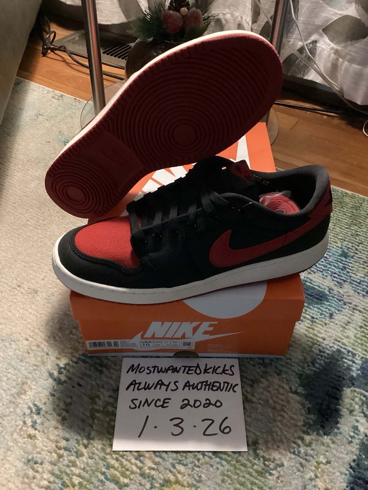DS 2023 Nike Air Jordan Retro 1 Low AJKO Bred Men’s Sz 10