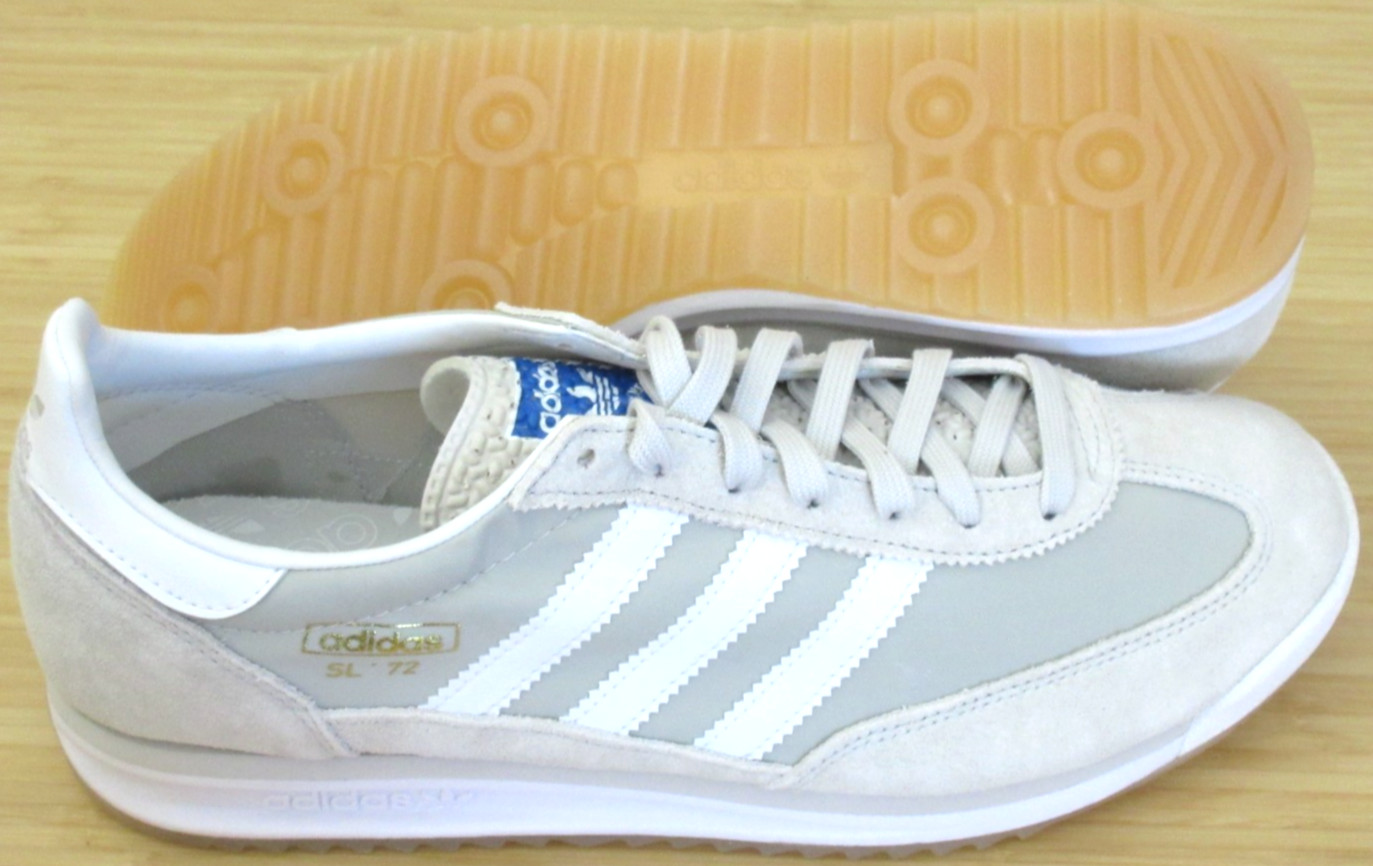 Adidas Men’s SL 72 RS Sneakers Grey One Cloud White Crystal Size 12 NIB JI1281