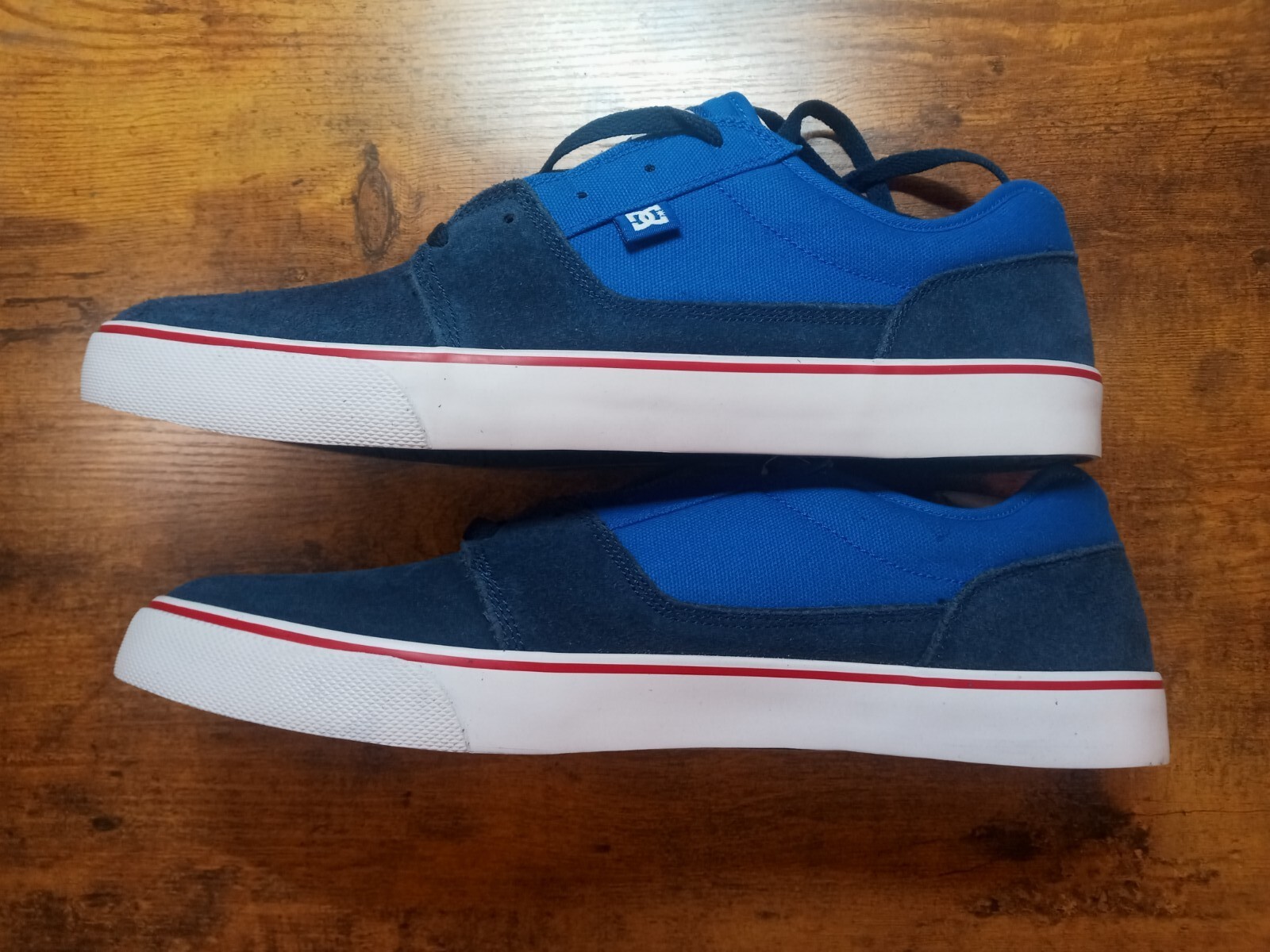 DC Skateboard Shoes – Tonik Royal Blue, Leather & Cloth Top, Mens Size 12.5