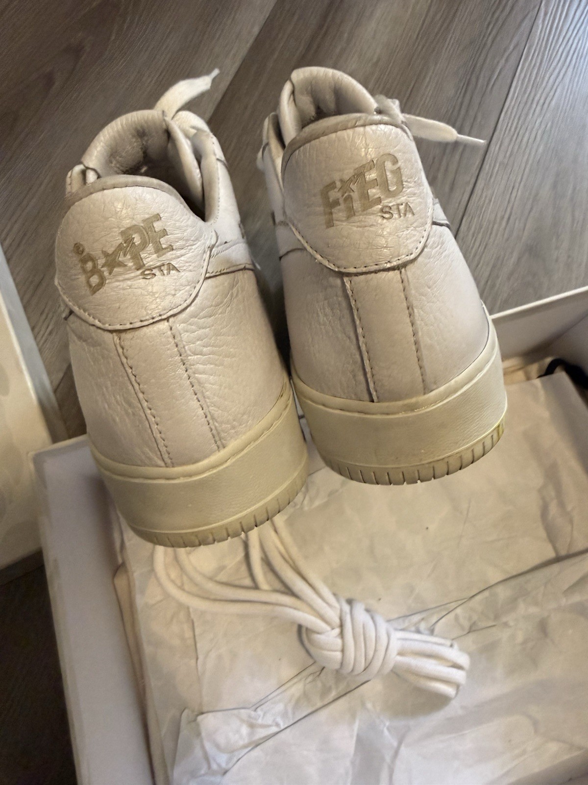 Ronnie Fieg x A Bathing Ape Fiegsta Bapesta Kith Size 41 Made in Portugal