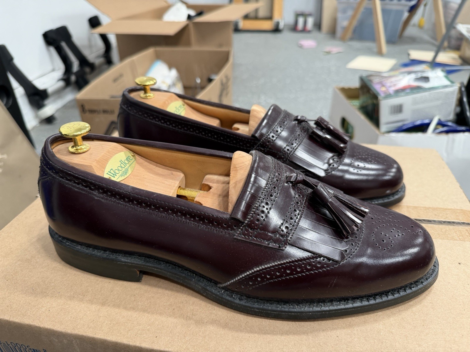 Allen Edmonds Keltie Tassel Loafer Burgundy Size 10.5 D