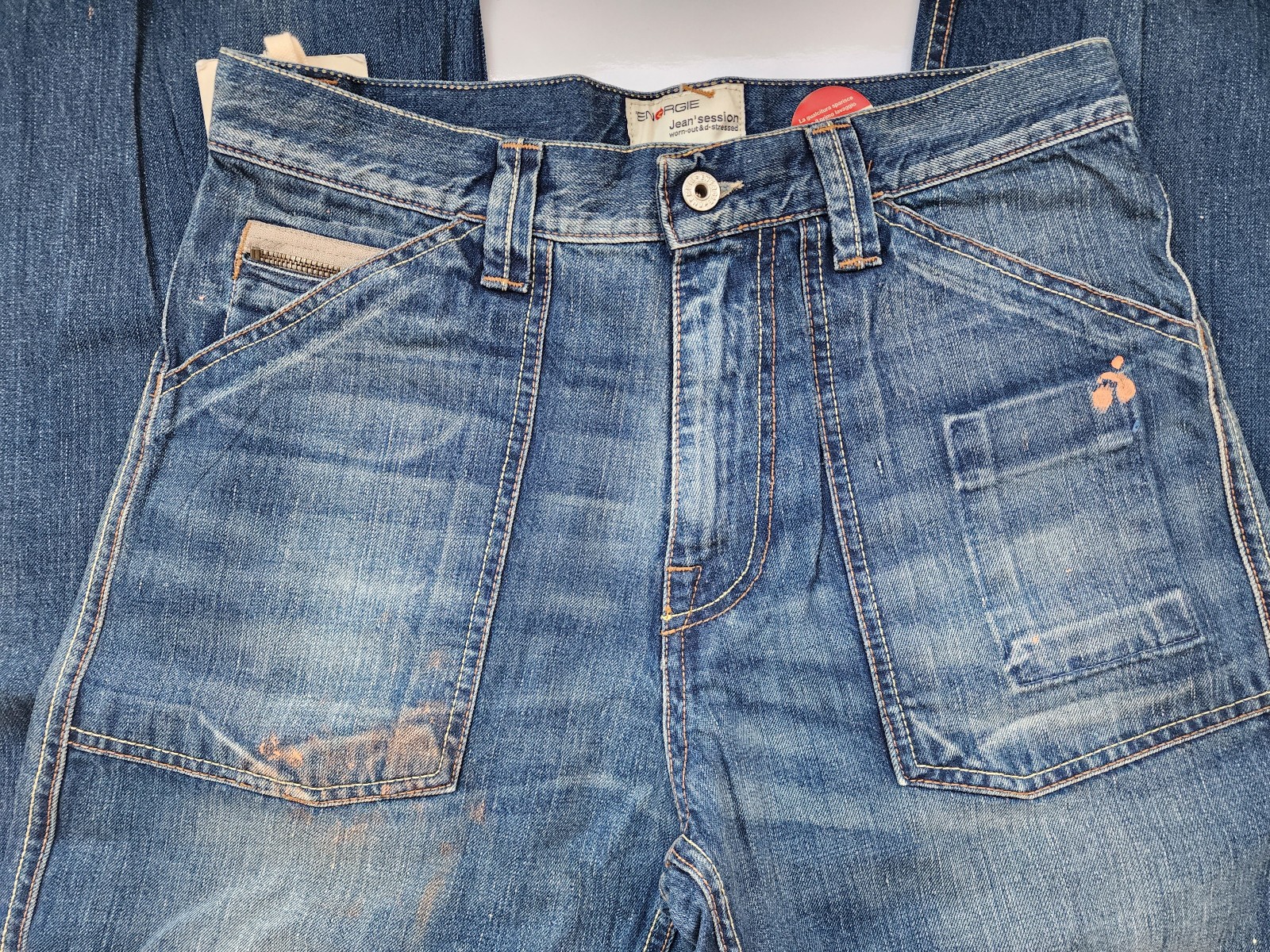 Designer ENERGIE Men $380 MIHARAYASUHIRO Distressed Relaxed Jeans Denim 31