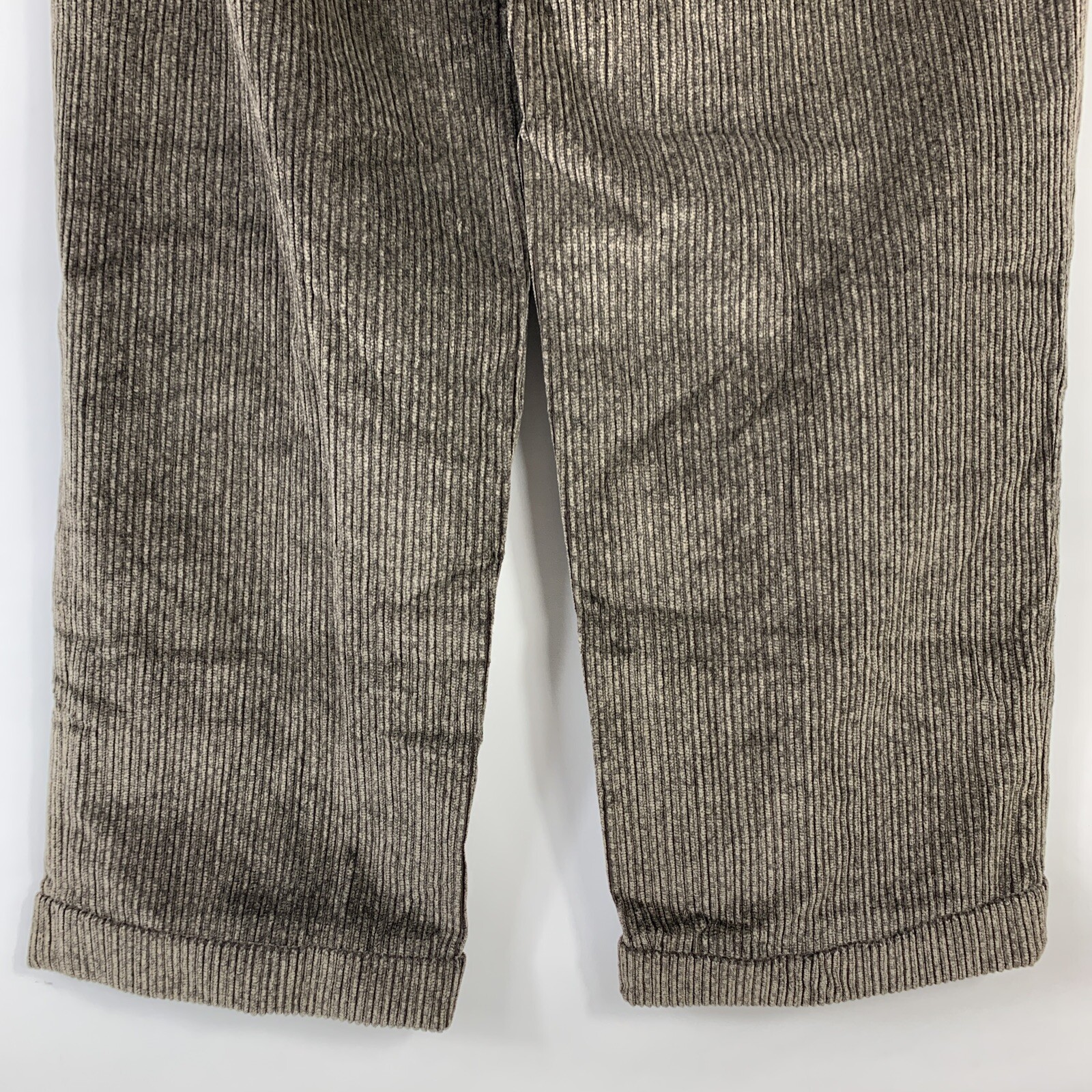Tom Jones Corporate Image Pants Size 36 Gray Corduroy Tapered Biella Italia