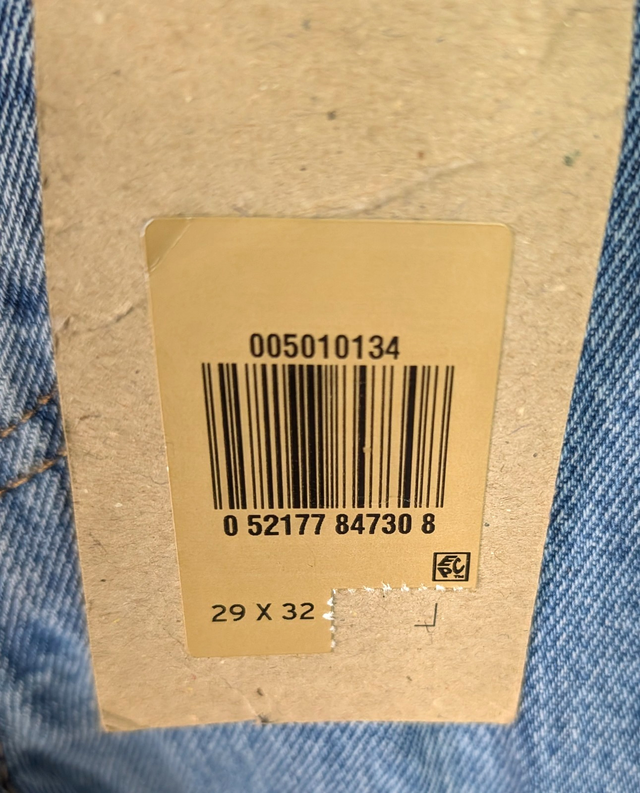 Levi’s 501 Original Men’s Blue Straight Leg Jeans Size 29 x 32