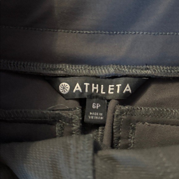 Athleta Headlands Hybrid pants brown women’s 6 petite casual elastic waist