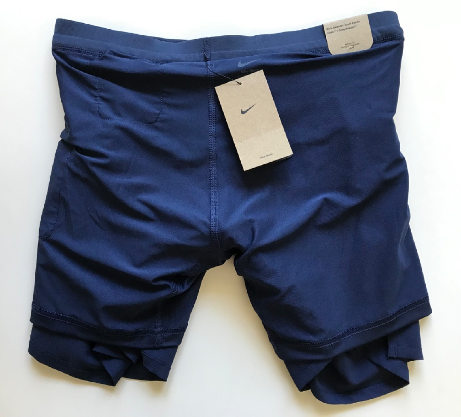 Nike Men’s Flex Stride 7” Length 2-in-1 Running Shorts IF2036 410 Navy Size L