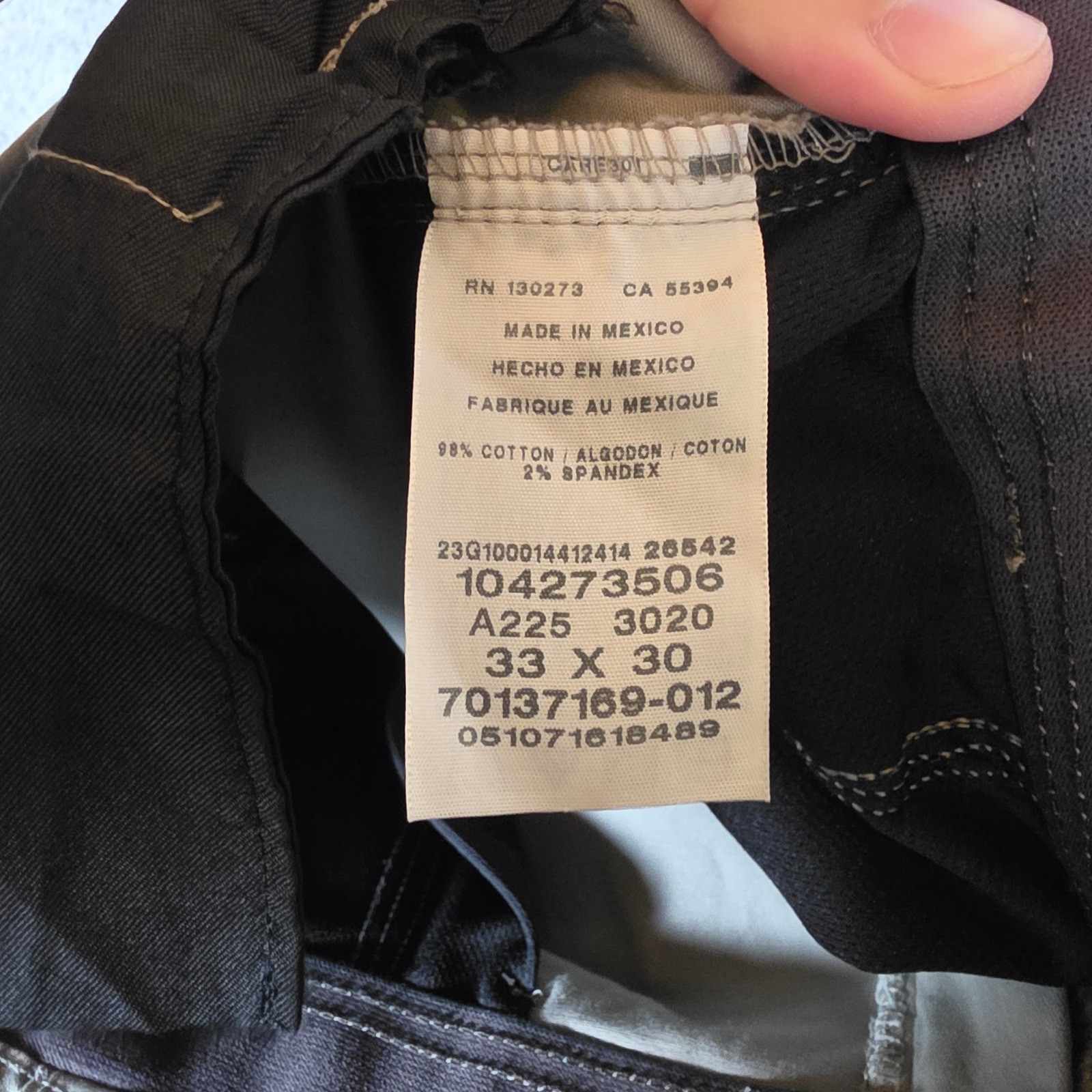 Lee Chino Pants Mens 33×30 Extreme Comfort Straight Fit Tan Stretch Office NEW