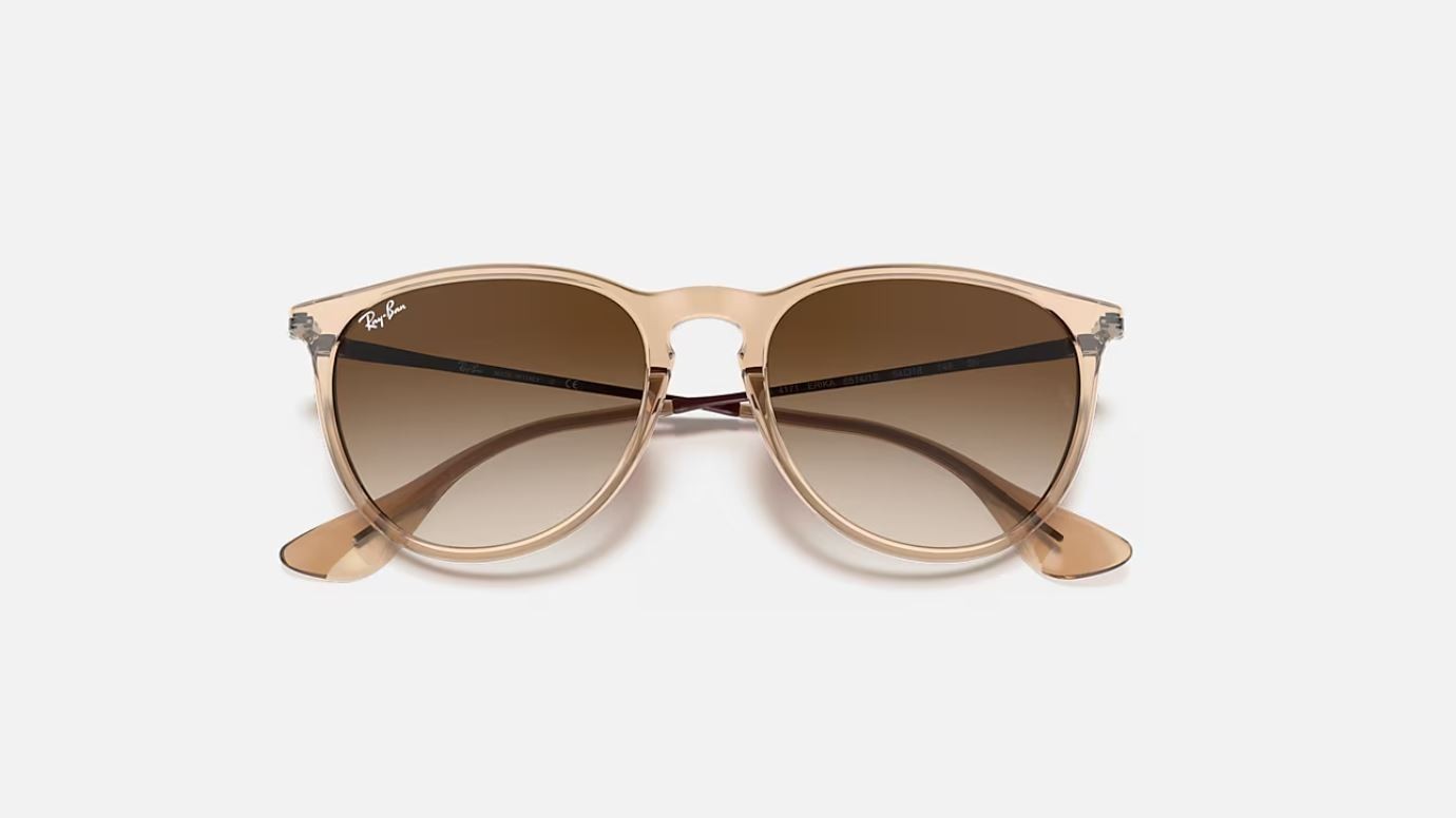 Ray-Ban RB4171 Erika Color Mix Transparent Brown/Brown Gradient 54 mm Sunglasses