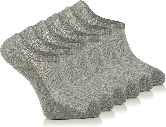 MEN Invisible No-Show COTTON Socks, MEDIUM, MULTI-COLOR, Casual, 6 Pair