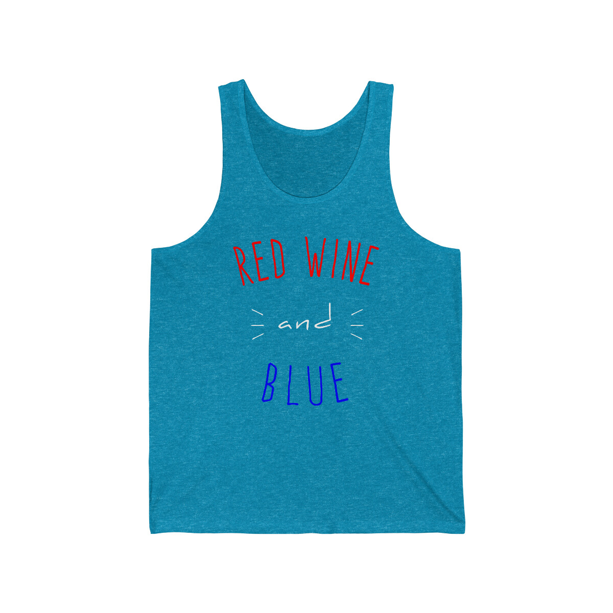 Red Wine And Blue Unisex Tank Top
