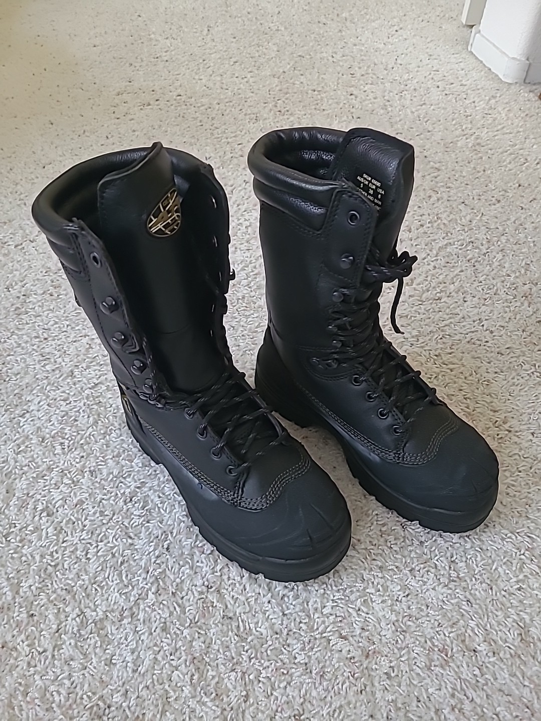 Oliver AT’S, All Terrain Boots, Steel Toes, Black Leather And Man Made Materials