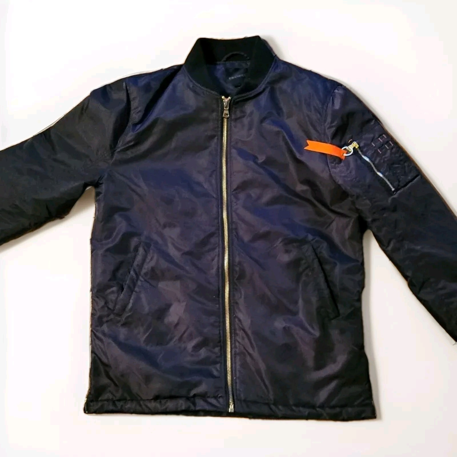 Decibel Jacket – Water Resistant Mens L Black With Orange Quilted Liner