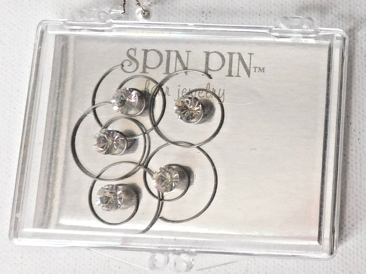 Mixed Hair Accessory Lot clips barrettes Spin pins bands – Rhinestones Pearls