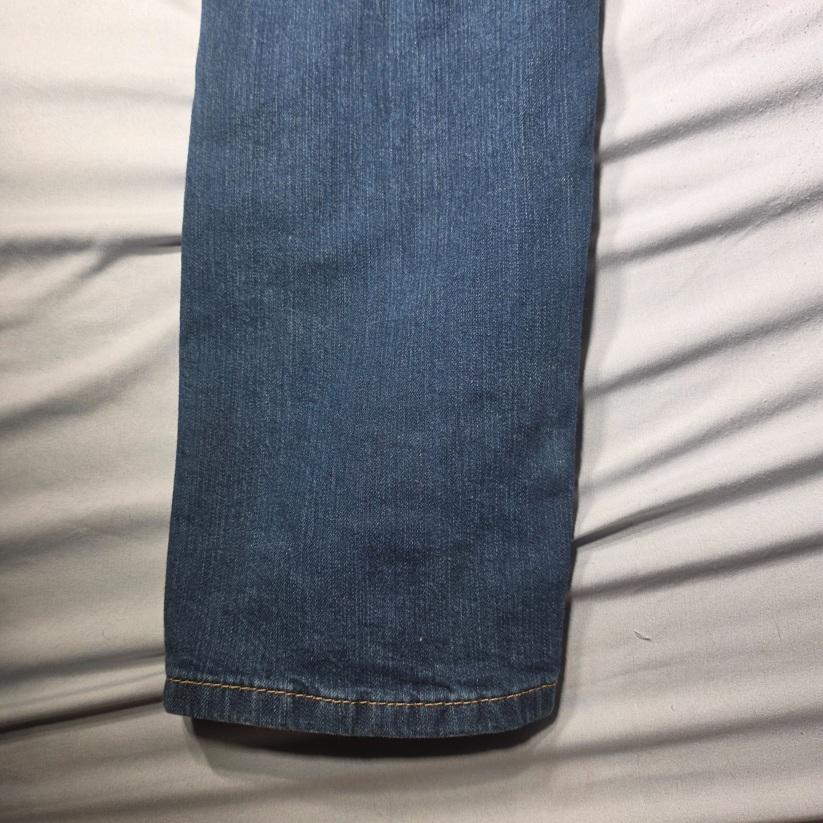 Levi’s 513 Mens 34×30 Slim Straight Jeans Medium Wash Blue Stretch Denim Jean