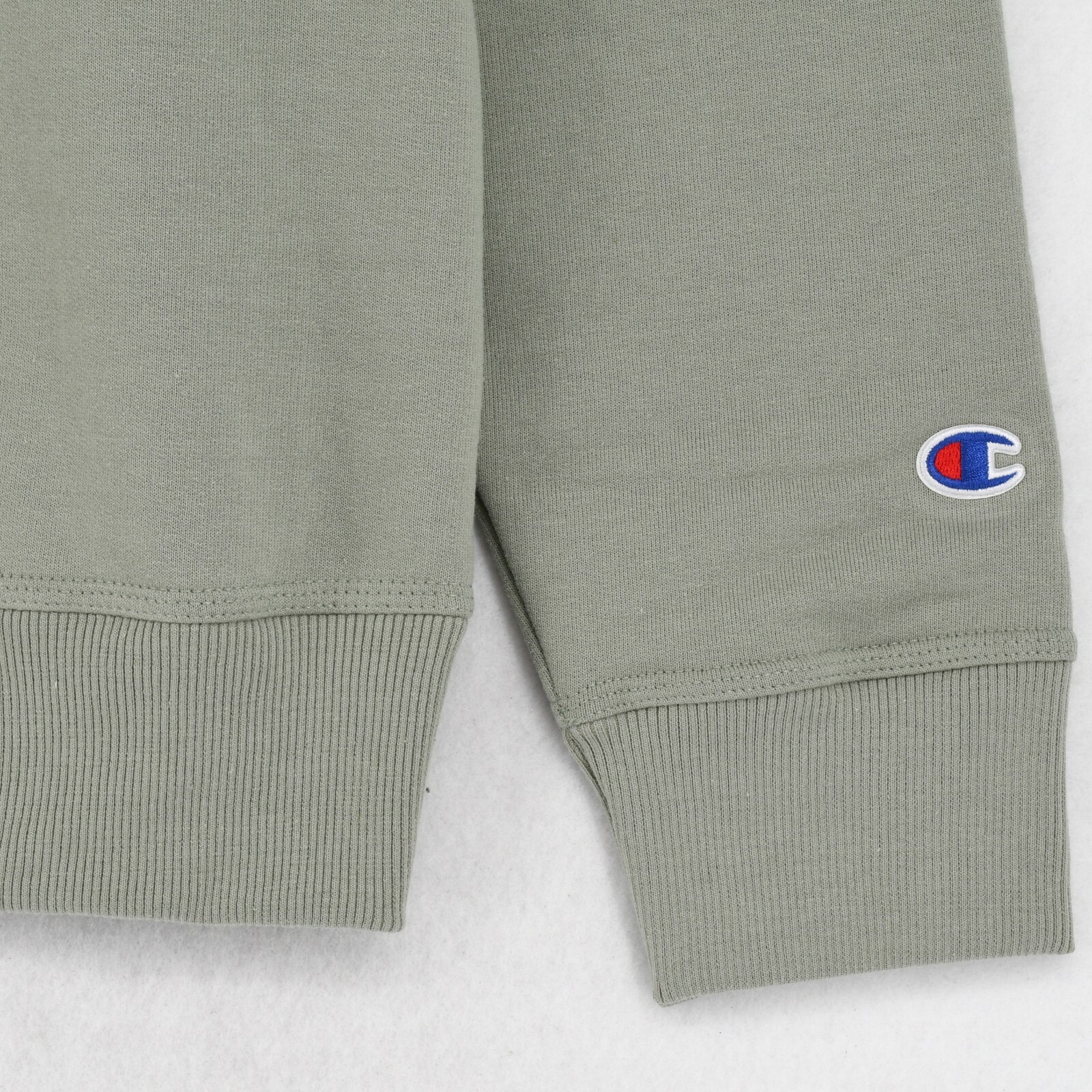 Champion Fleece Sweatshirt Mens Powerblend Script Logo Athletics Pullover Green