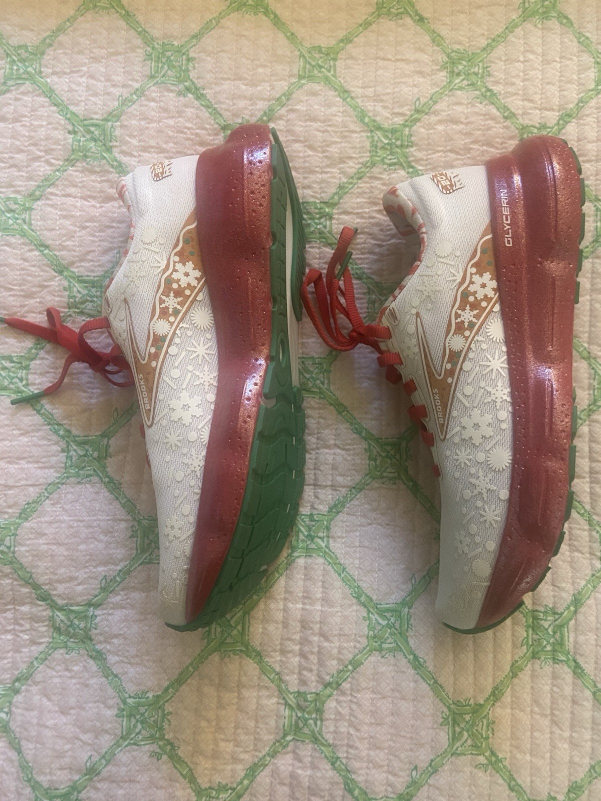 Brooks Glycerin 20 Merry Run Christmas Unisex Size 8 Running Shoes! NWOB!