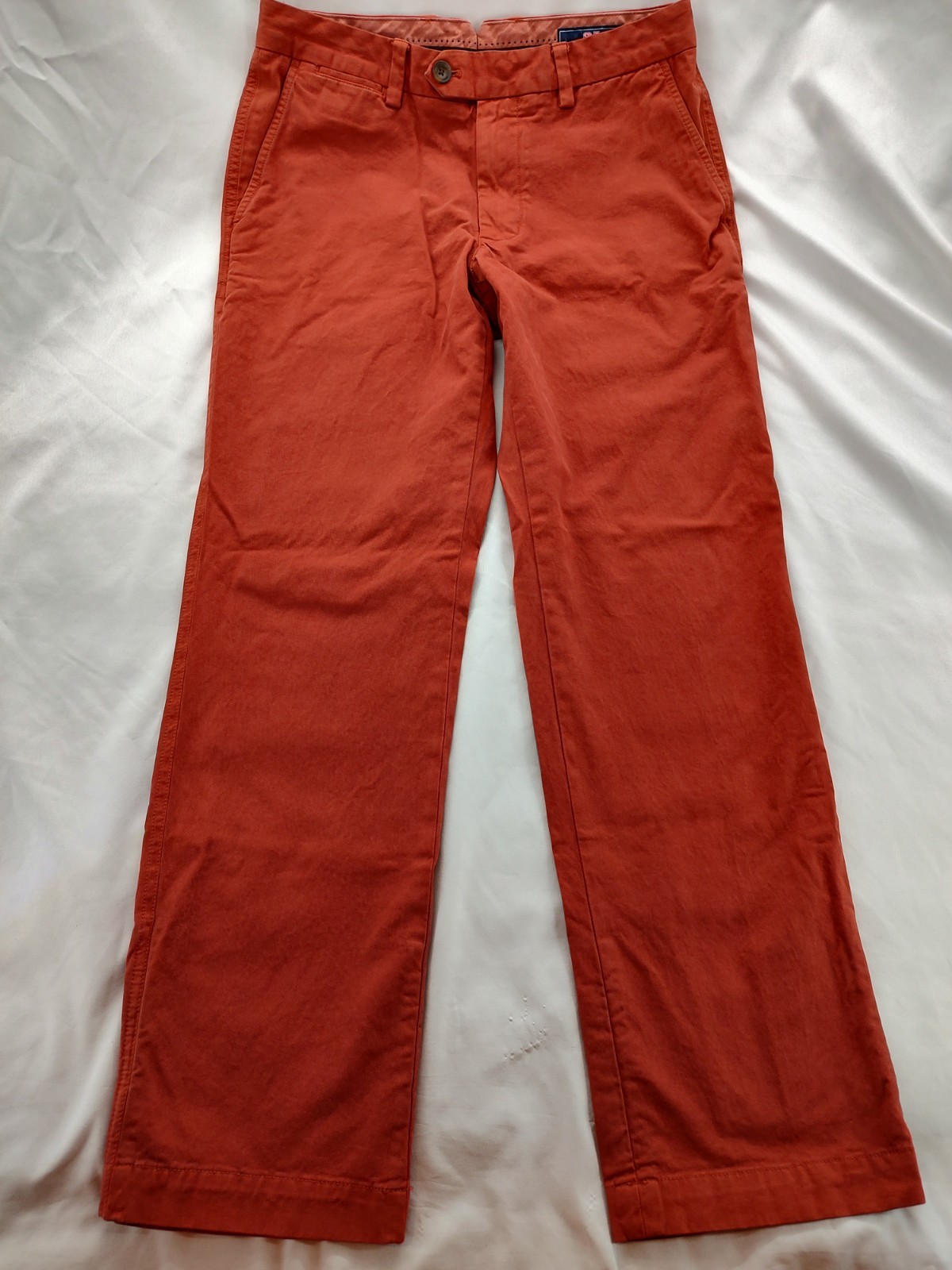 VINEYARD VINES Burgee Pants Flat Front Stretch Red Men’s Sz 30″ W x 29″ L