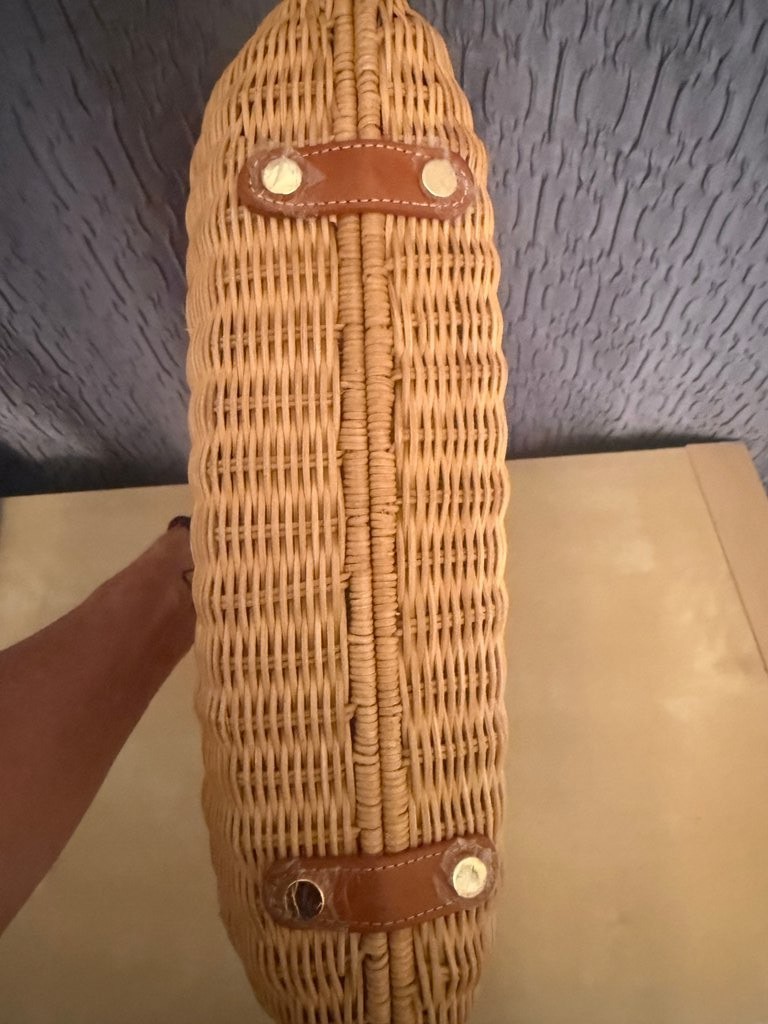 J.McLaughlin Rhodes Clutch Bag in Natural Wicker