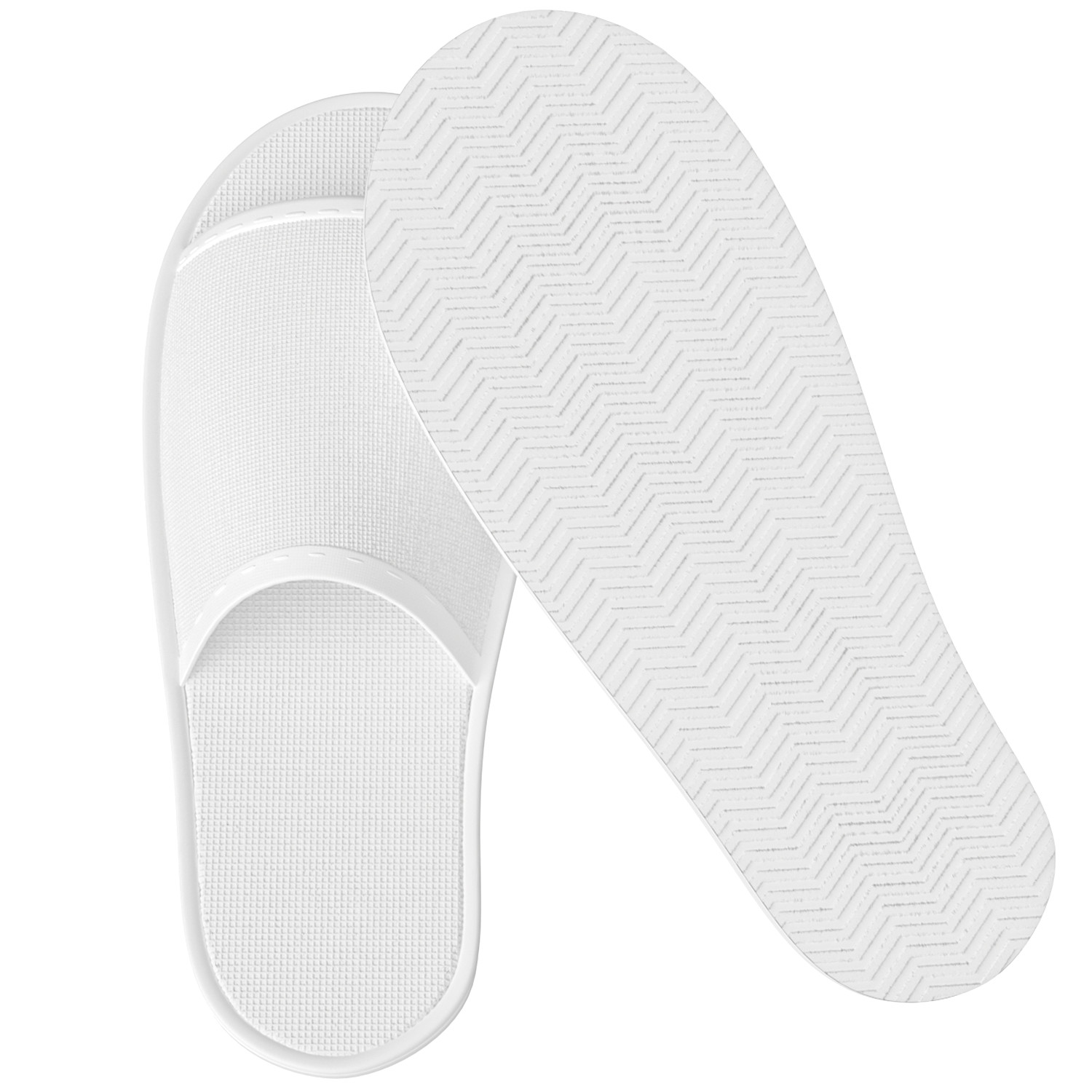 Bulk Pack Disposable Slippers for Spa, Hotel, Home Lot US for Men 10 Women 11