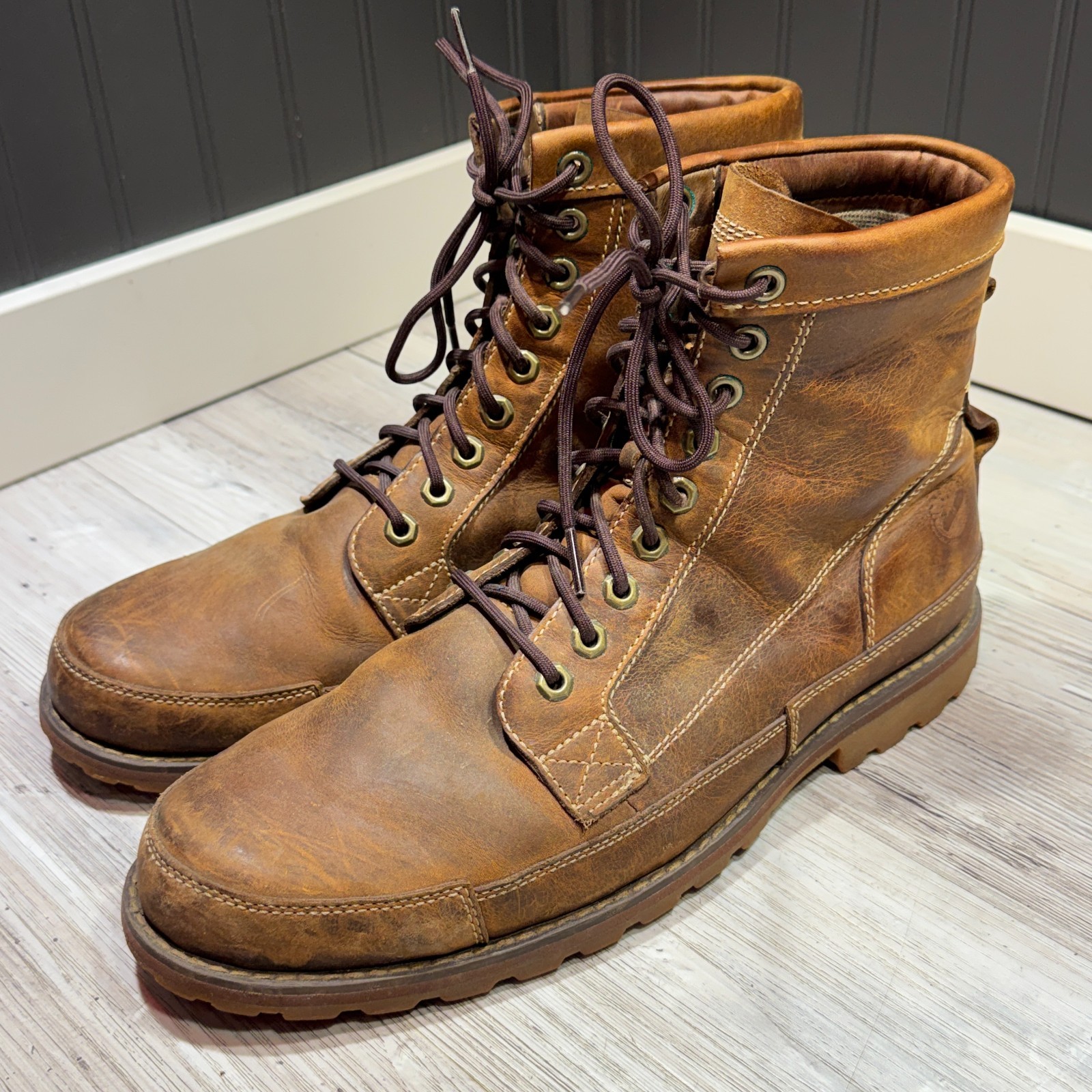 Rugged Timberland Earthkeepers 15551 Original 6″ Leather Chukka Boots Brown 11M