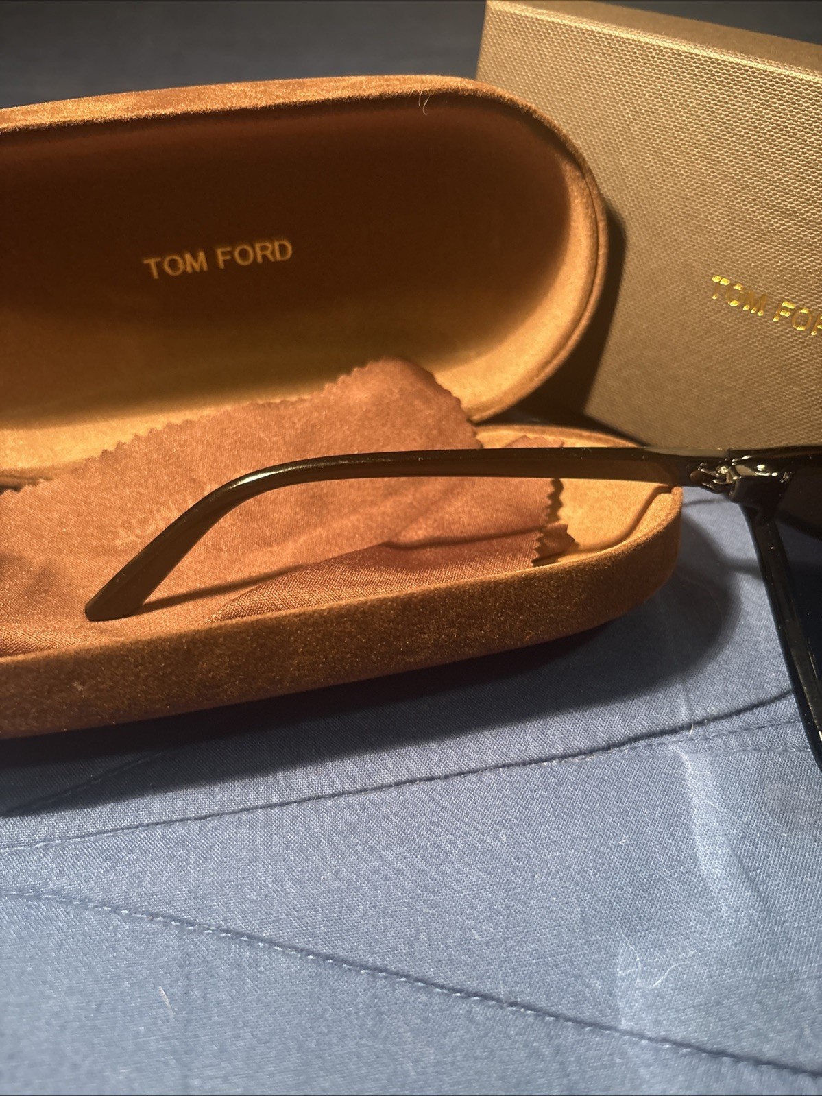 Tom Ford Shield Sunglasses Black One-Piece Lens w/ Case & Box – Excellent