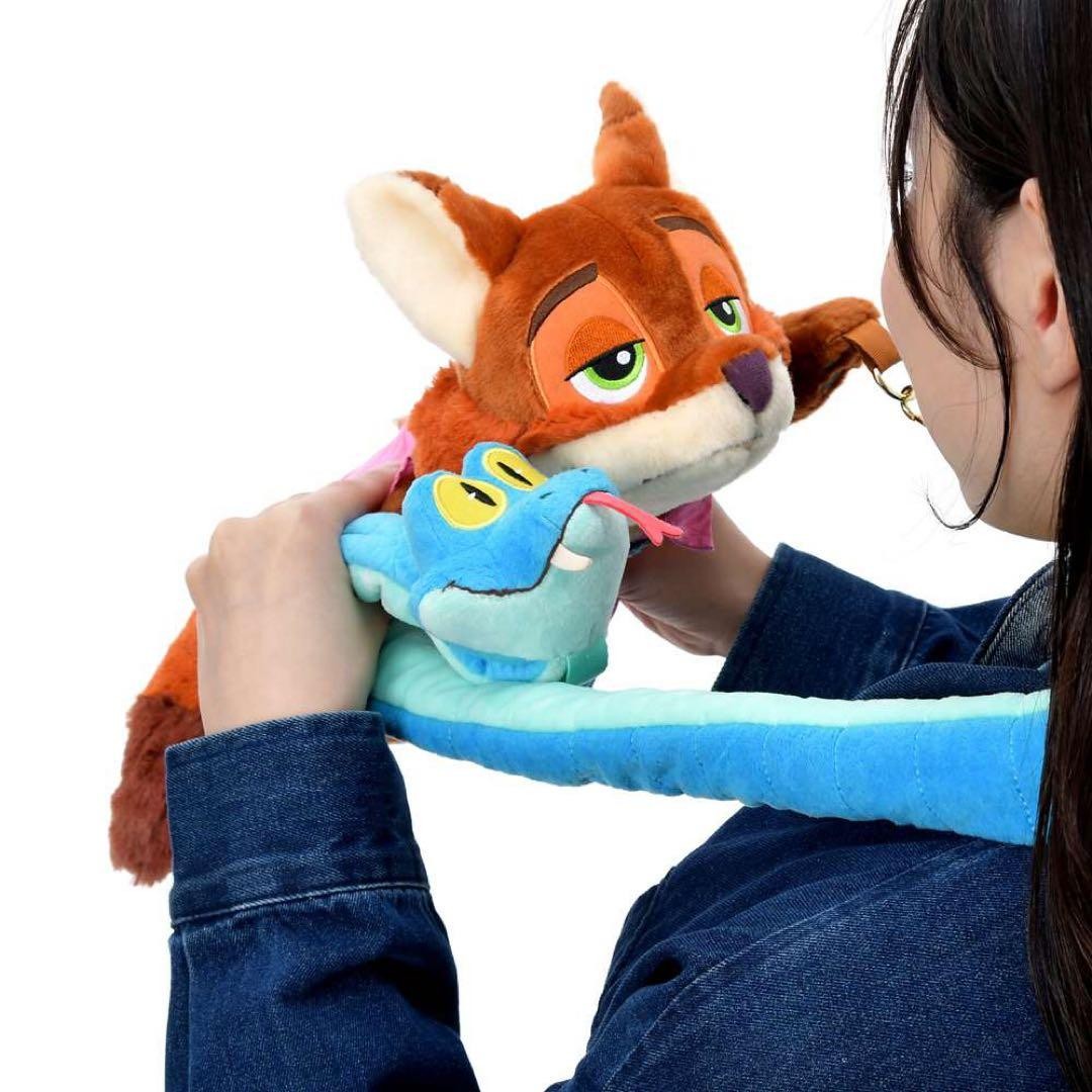 Disney Zootopia 2 Nick Wilde Gary Multi Pochette Crossbody Pouch Bag 7.5×5.1in