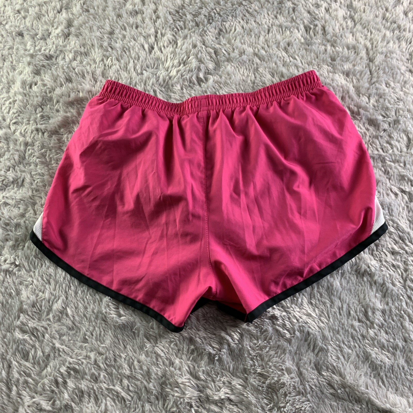 Nike Shorts Womens Small Pink White Black Gray Pacer Tempo Running Lined Active