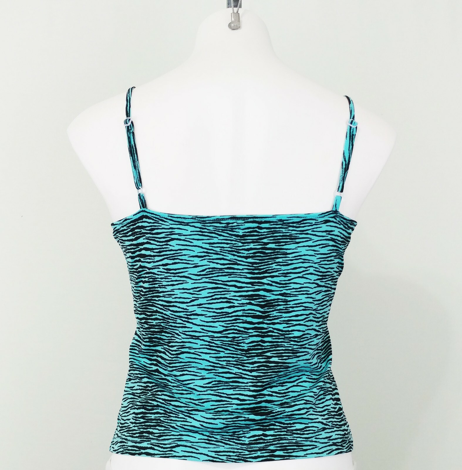 Khaki Club Women Swim Shirt, Size S, Teal/Black, 90% Nylon, 10% Spandex