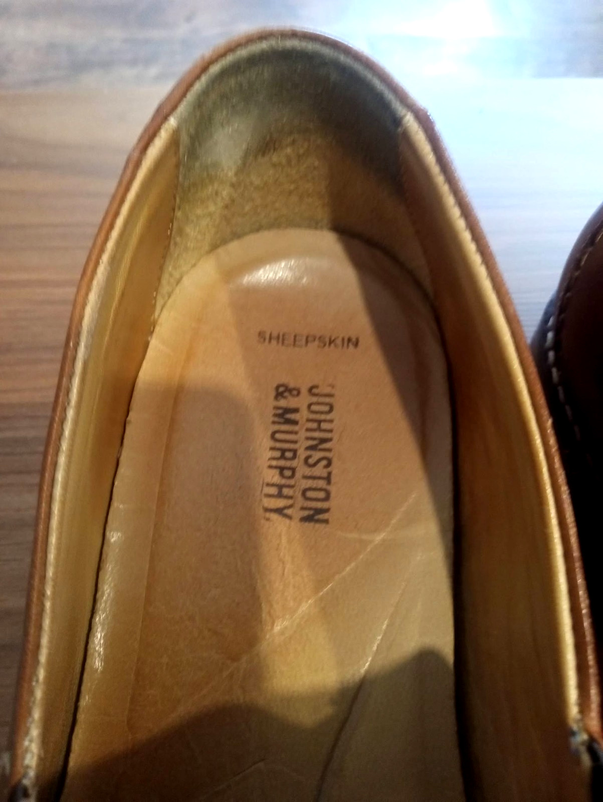 Johnston & Murphy Brown SheepSkin Leather Loafer Dress Shoes Men’s 11 M 20-9592