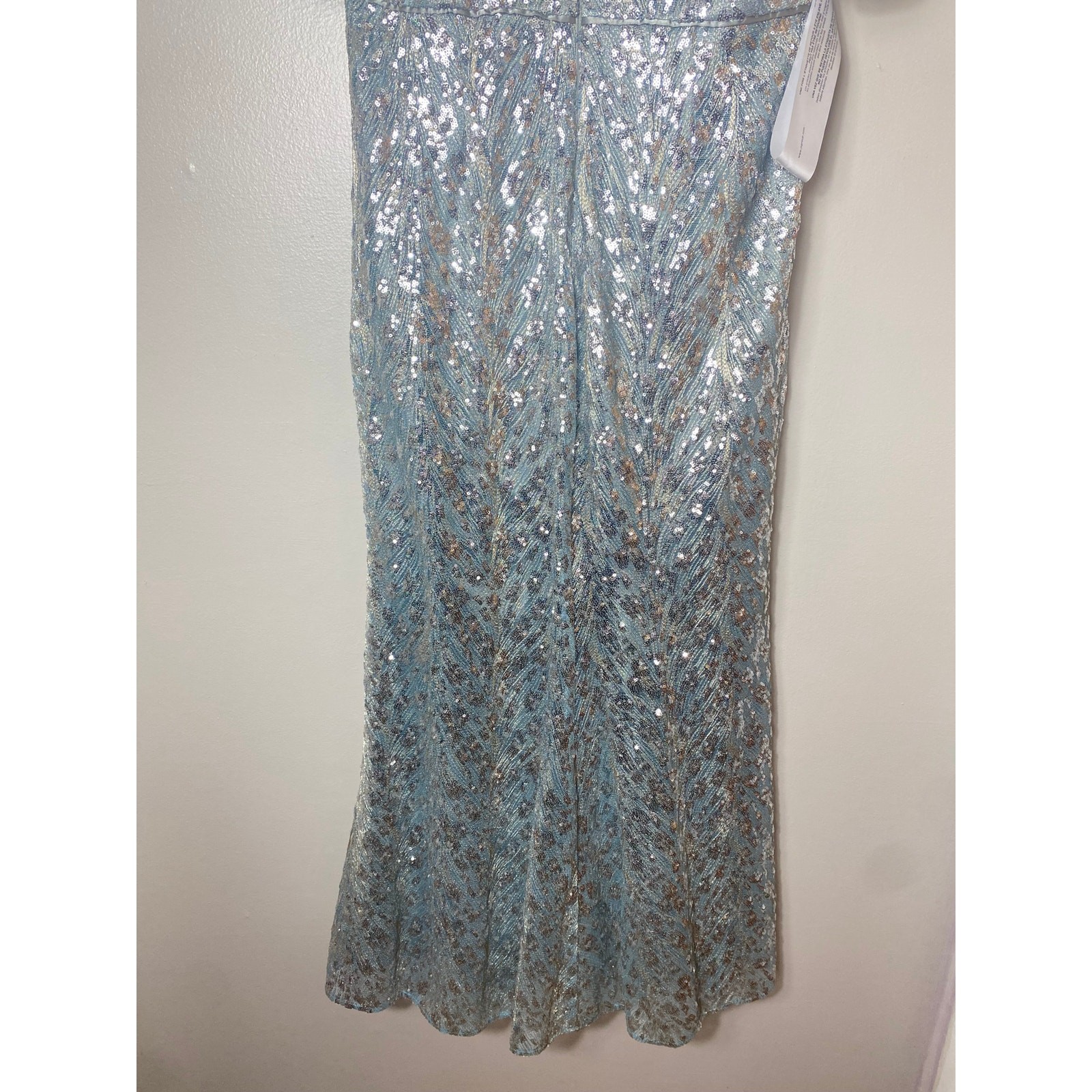 NWT JS Collections Dress 12 Blue Mother of the Bride Wedding Guest Formal Gown